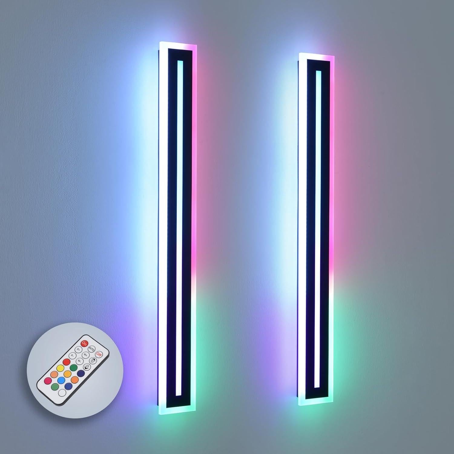 Luz de Pared Exterior 42W RGB QHIUAT 90cm Impermeable