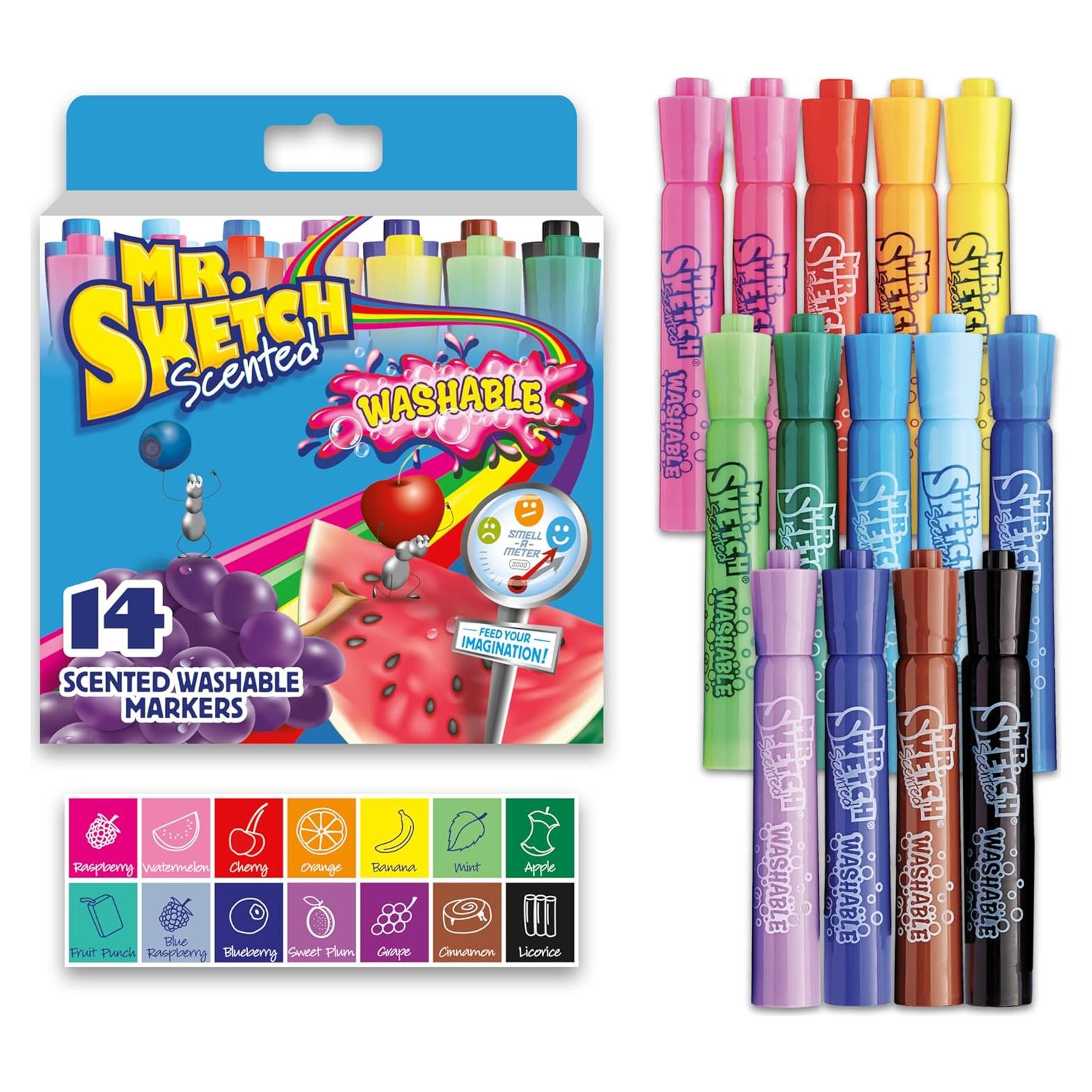 Marcadores Aromatizados Mr. Sketch, Punta Chisel, 14 Colores