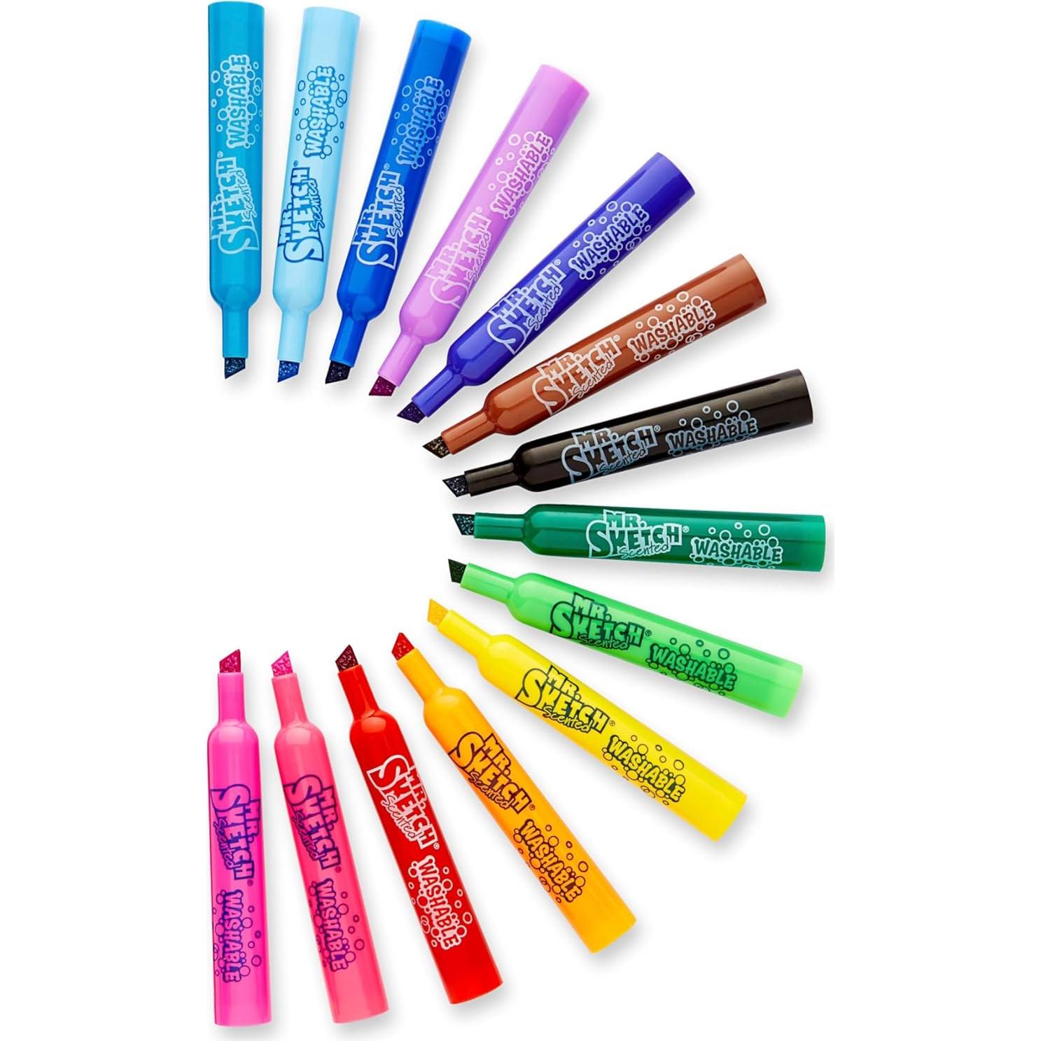 Marcadores Aromatizados Mr. Sketch, Punta Chisel, 14 Colores