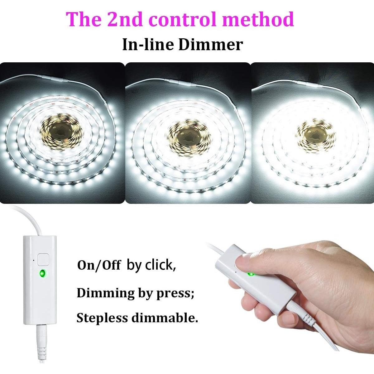 Tira LED 10m WOBANE Blanca Regulable con Control Remoto 600 LEDs