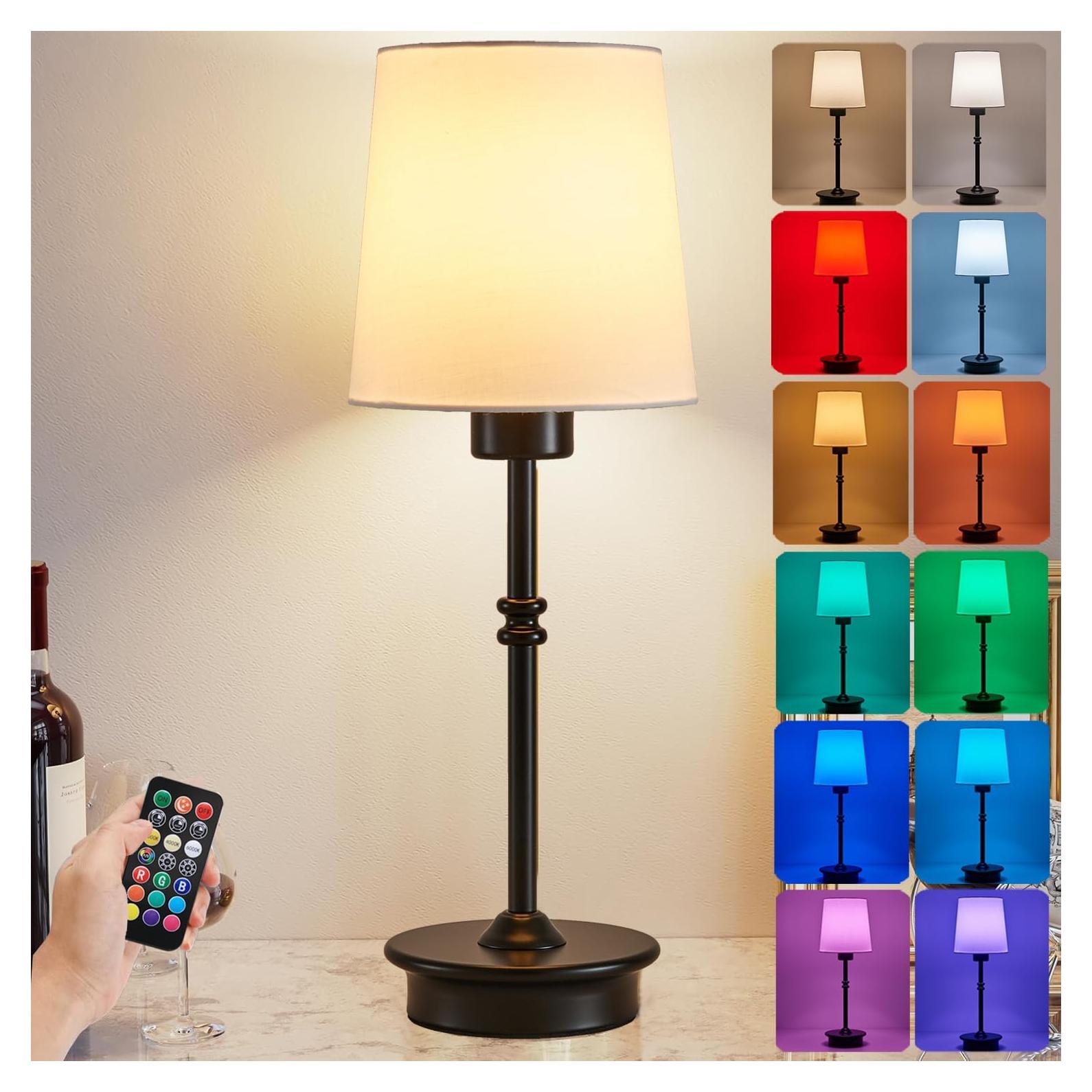 Lámpara de Mesa Inalámbrica Recargable A1A9 LED 13 Colores