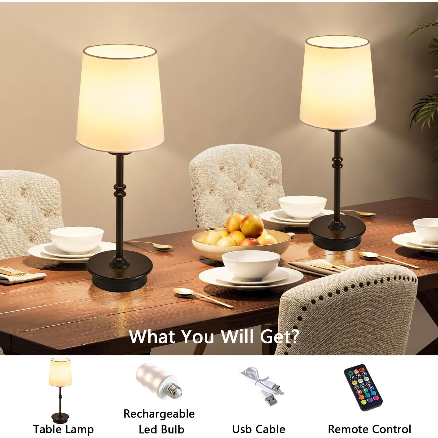 Lámpara de Mesa Inalámbrica Recargable A1A9 LED 13 Colores