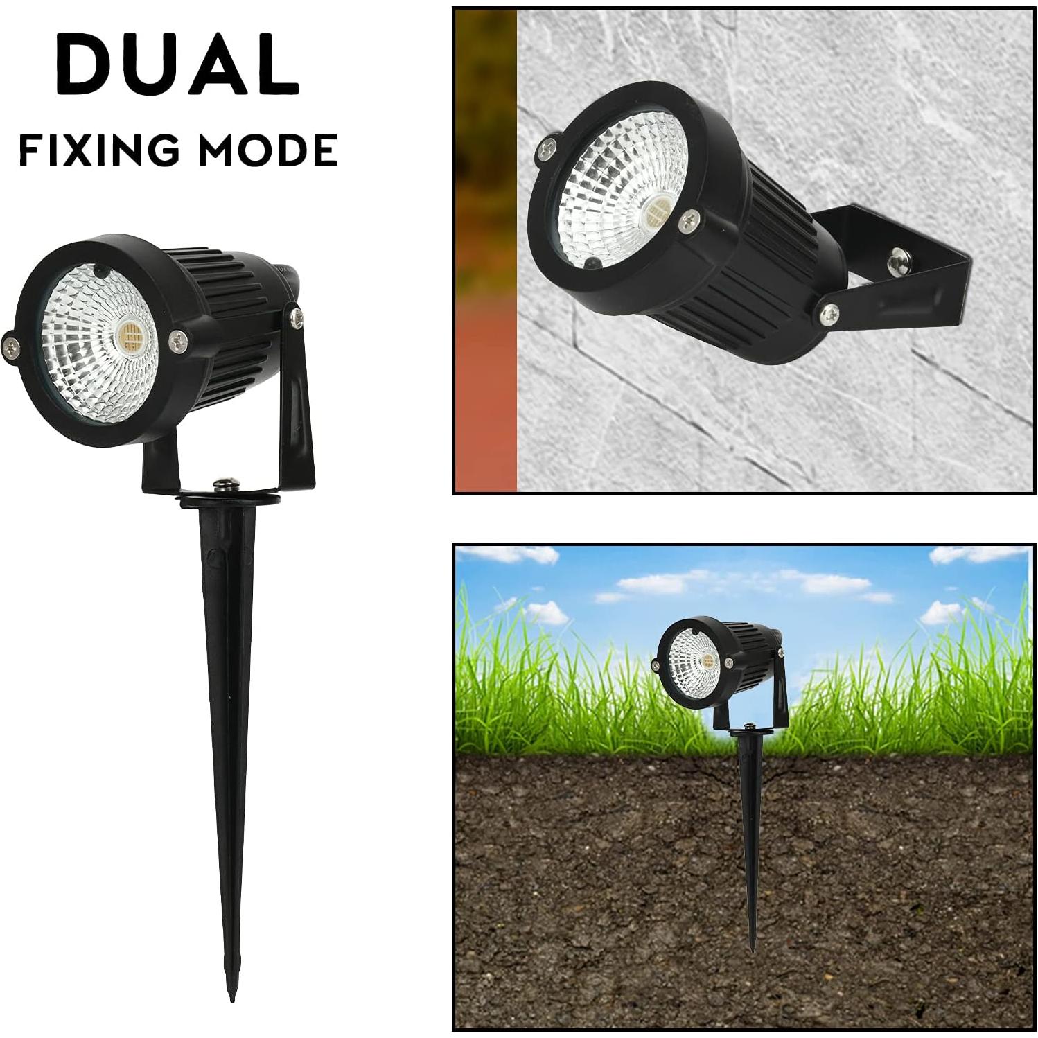 Luces de Paisaje LED ACHENGE RGB 6W 12V IP66 para Jardín