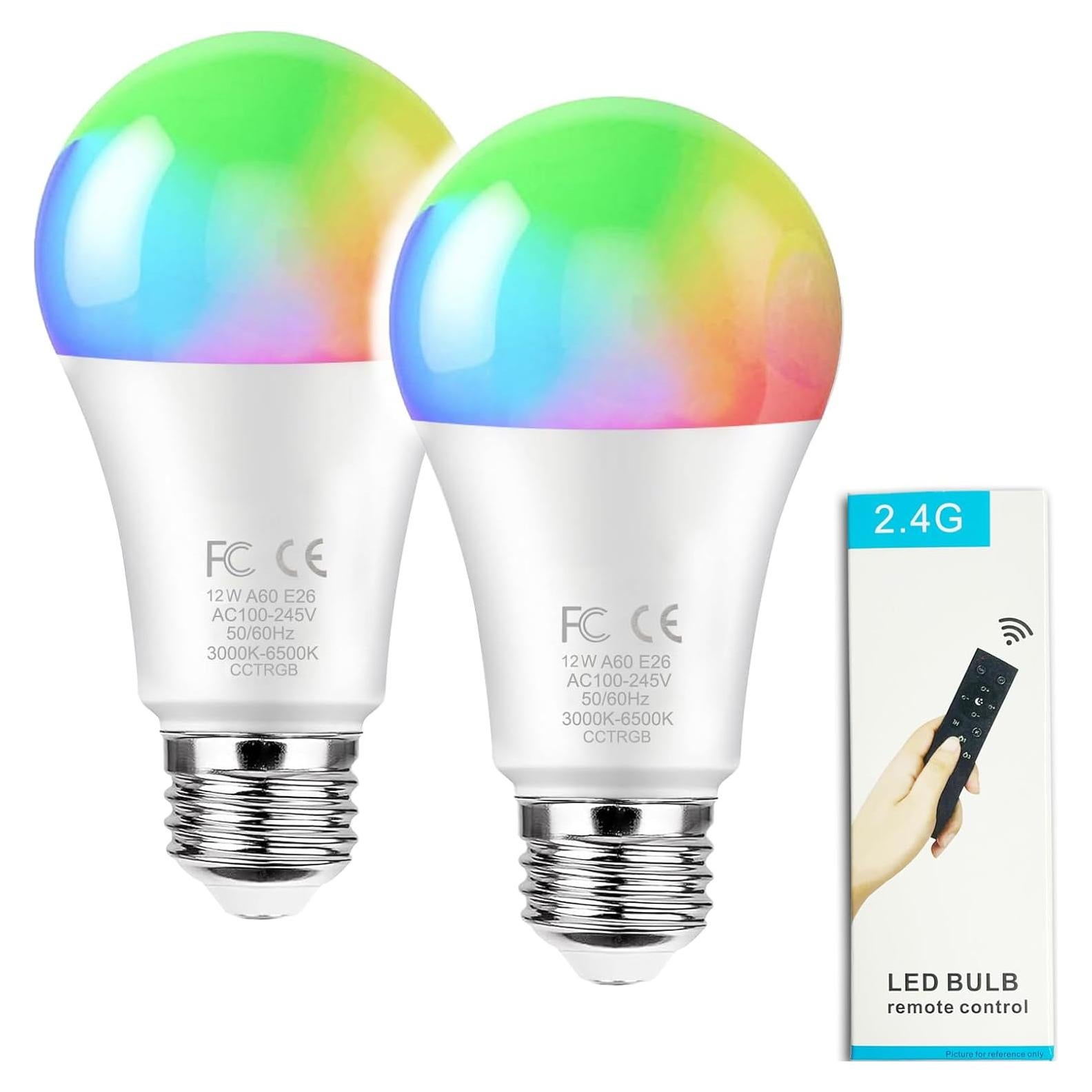 Bombilla LED Inteligente GRV 12W E26 Regulable RGB 3000-6500K