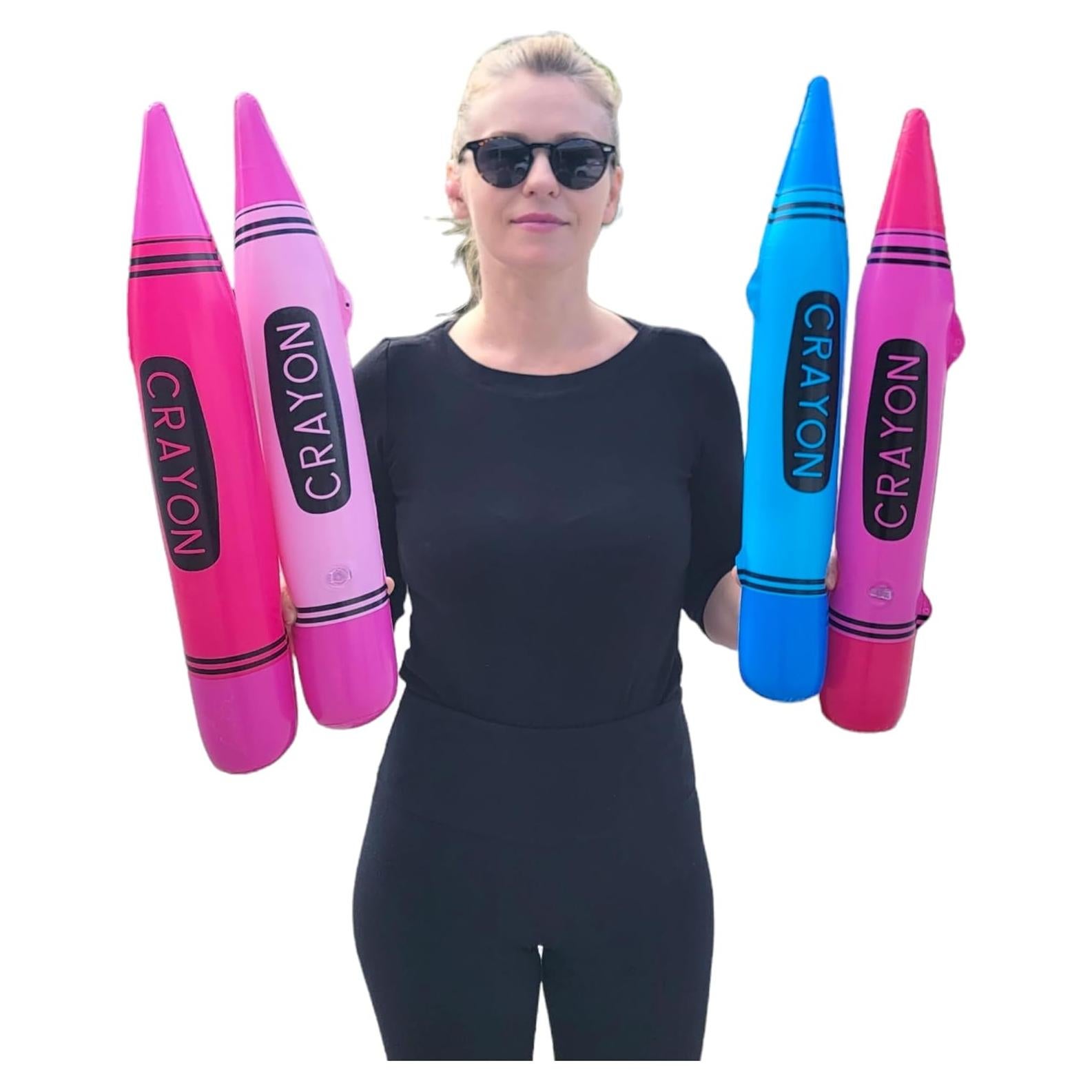 Crayones Inflables Coloridos Zugar Land Paquete de 12