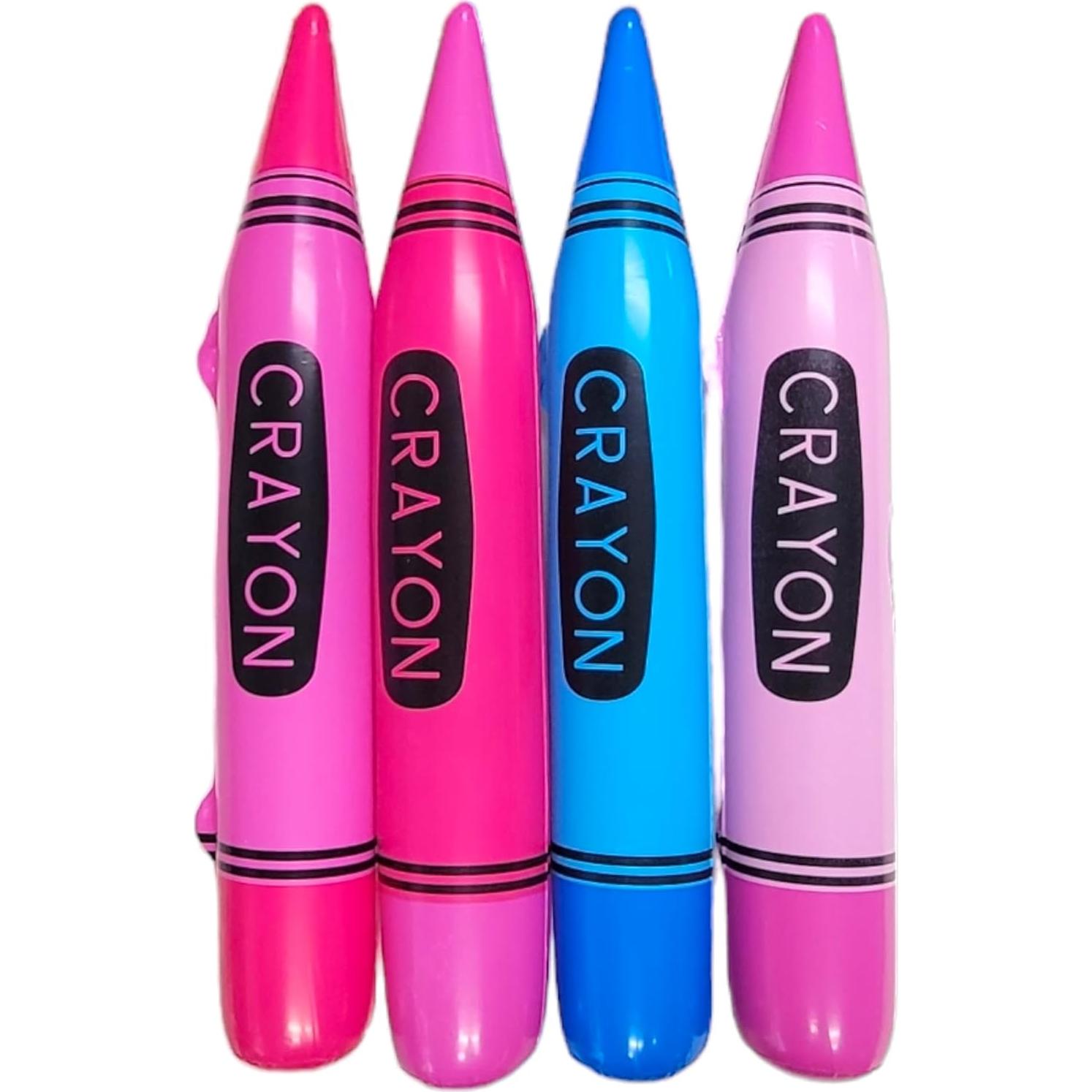 Crayones Inflables Coloridos Zugar Land Paquete de 12