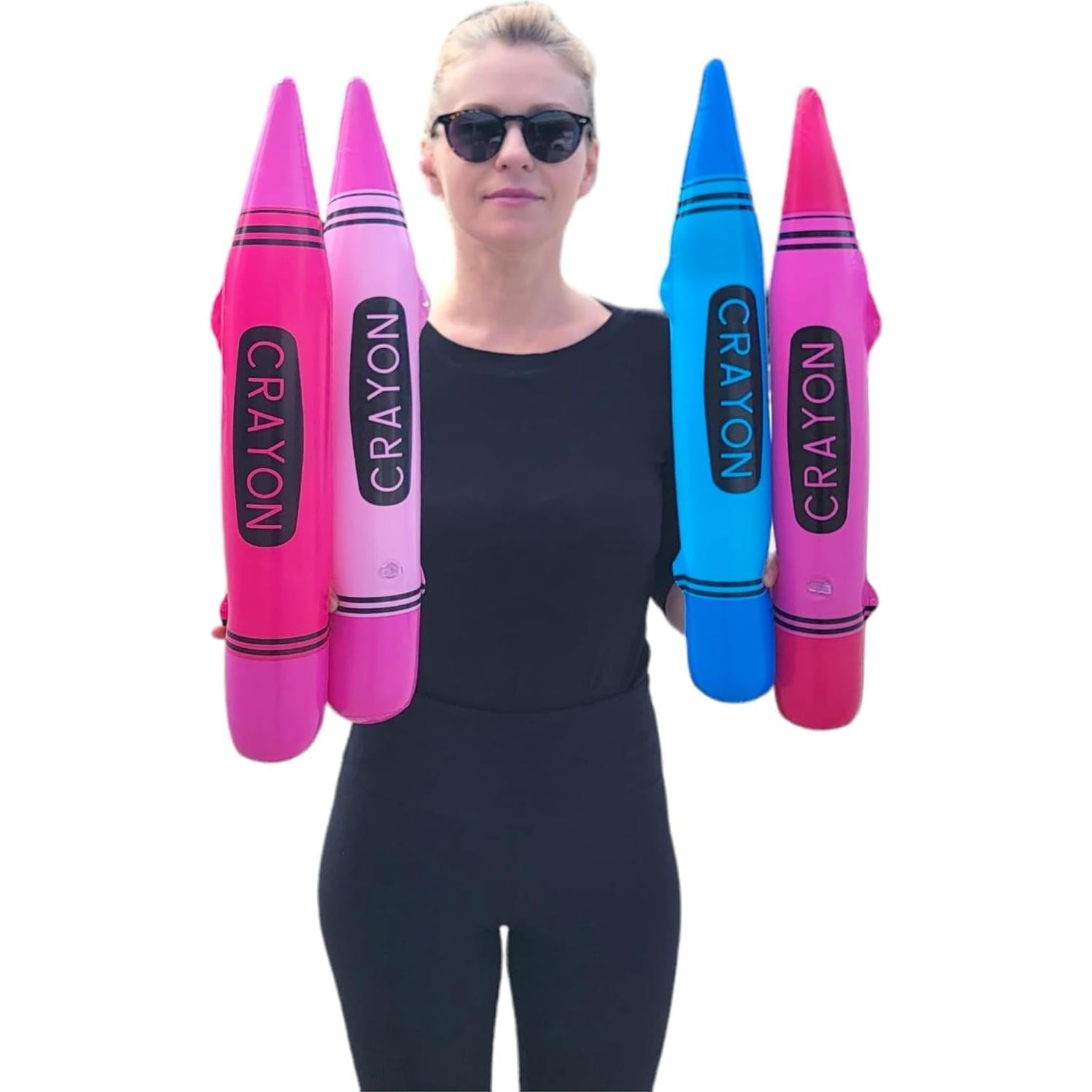 Crayones Inflables Coloridos Zugar Land Paquete de 12