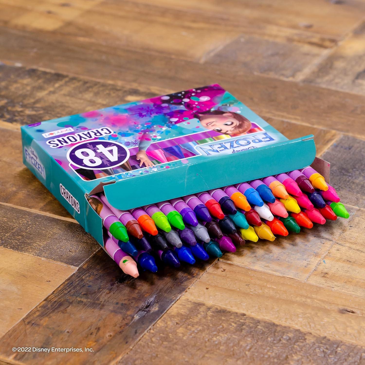 Crayones Disney Frozen 48 Piezas Bendon para Colorear