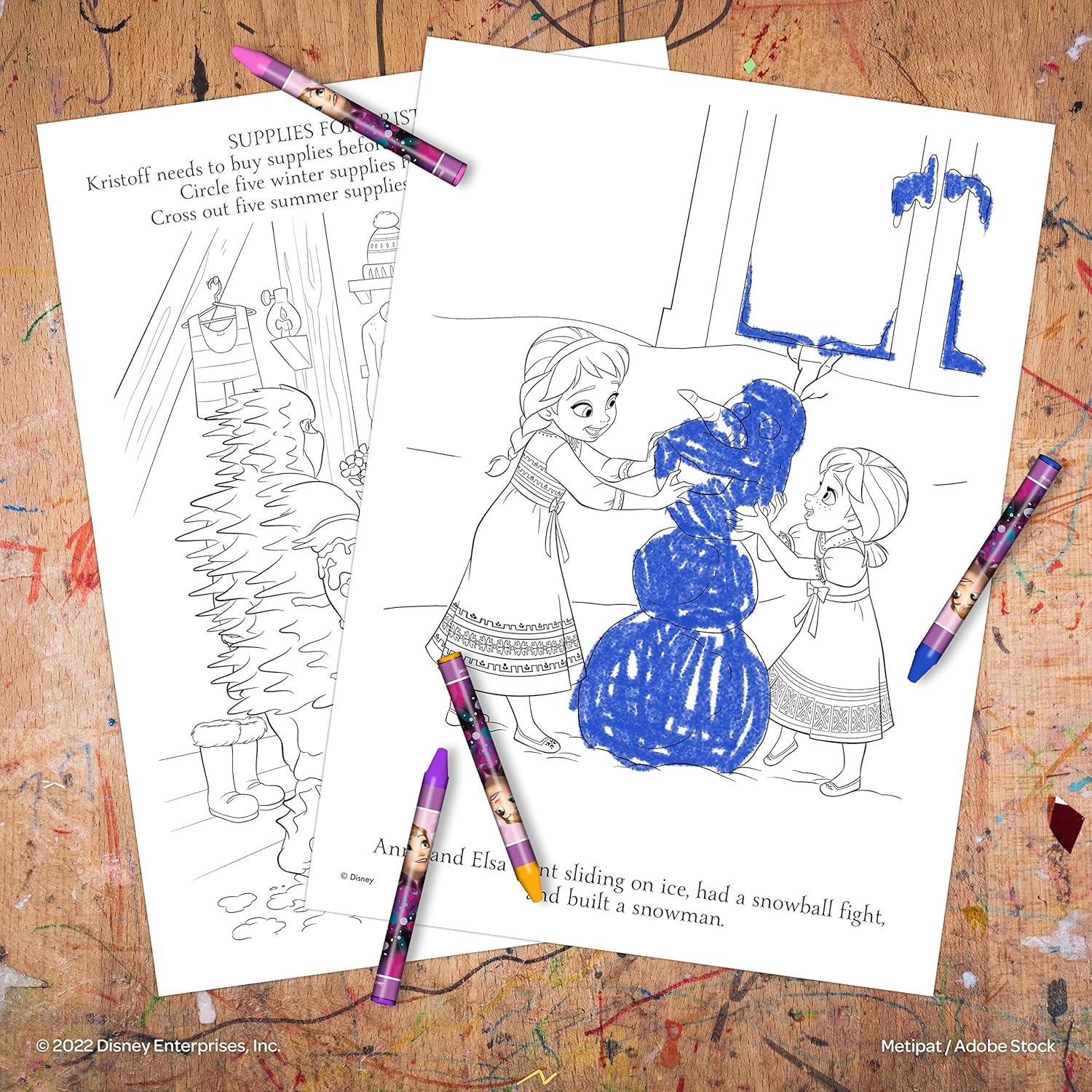 Crayones Disney Frozen 48 Piezas Bendon para Colorear