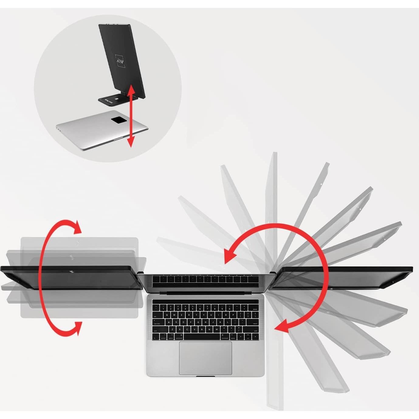 Monitor Portátil Triple 12.5" Swivel SideTrak - FHD, USB-C, HDMI