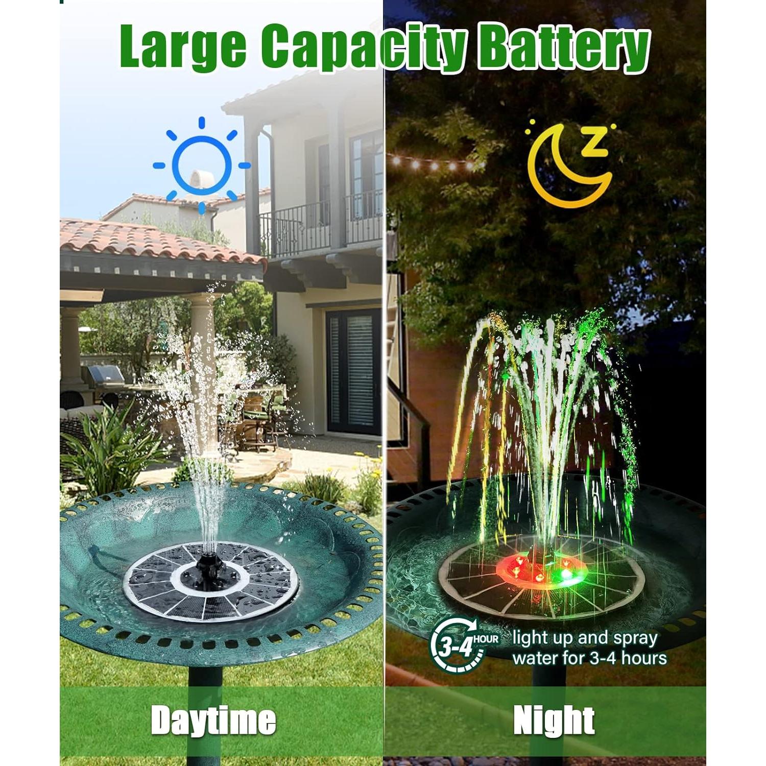 Fuente Solar SZMP 3.5W con Batería 2000 y 7 Boquillas