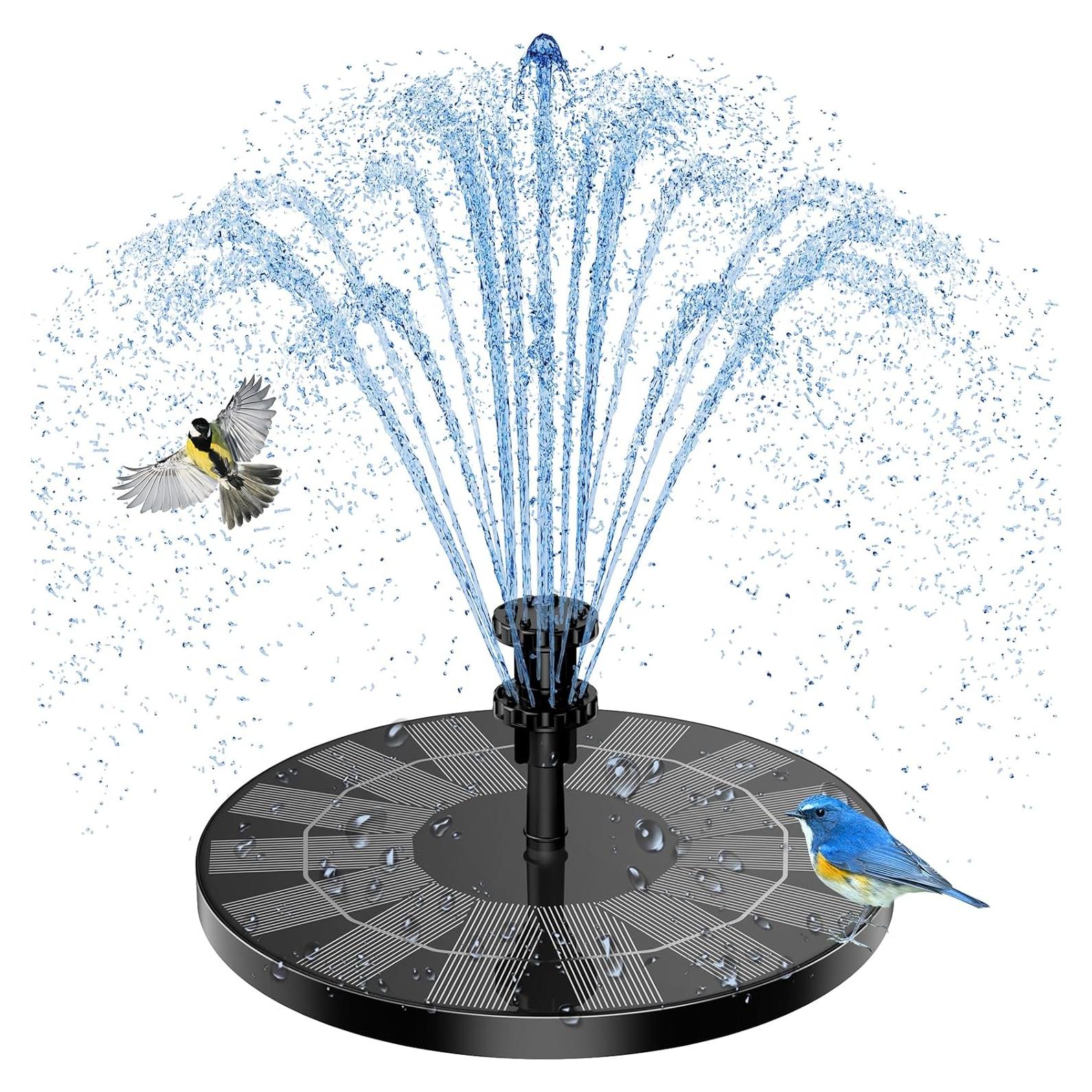 Bomba de Fuente Solar AISITIN 3.5W con 6 Boquillas