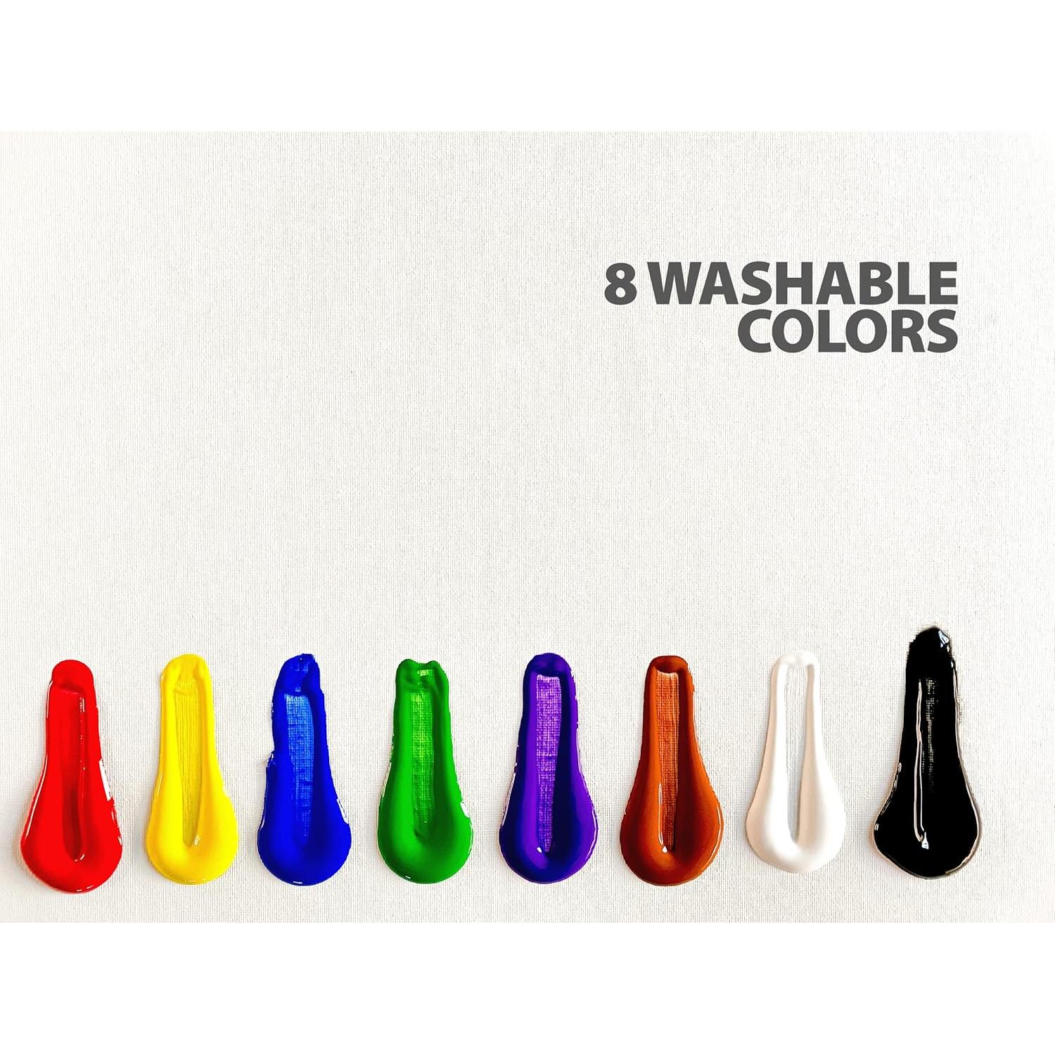 Set de Pintura Tempera Milo 8 Colores 480 ml Botellas