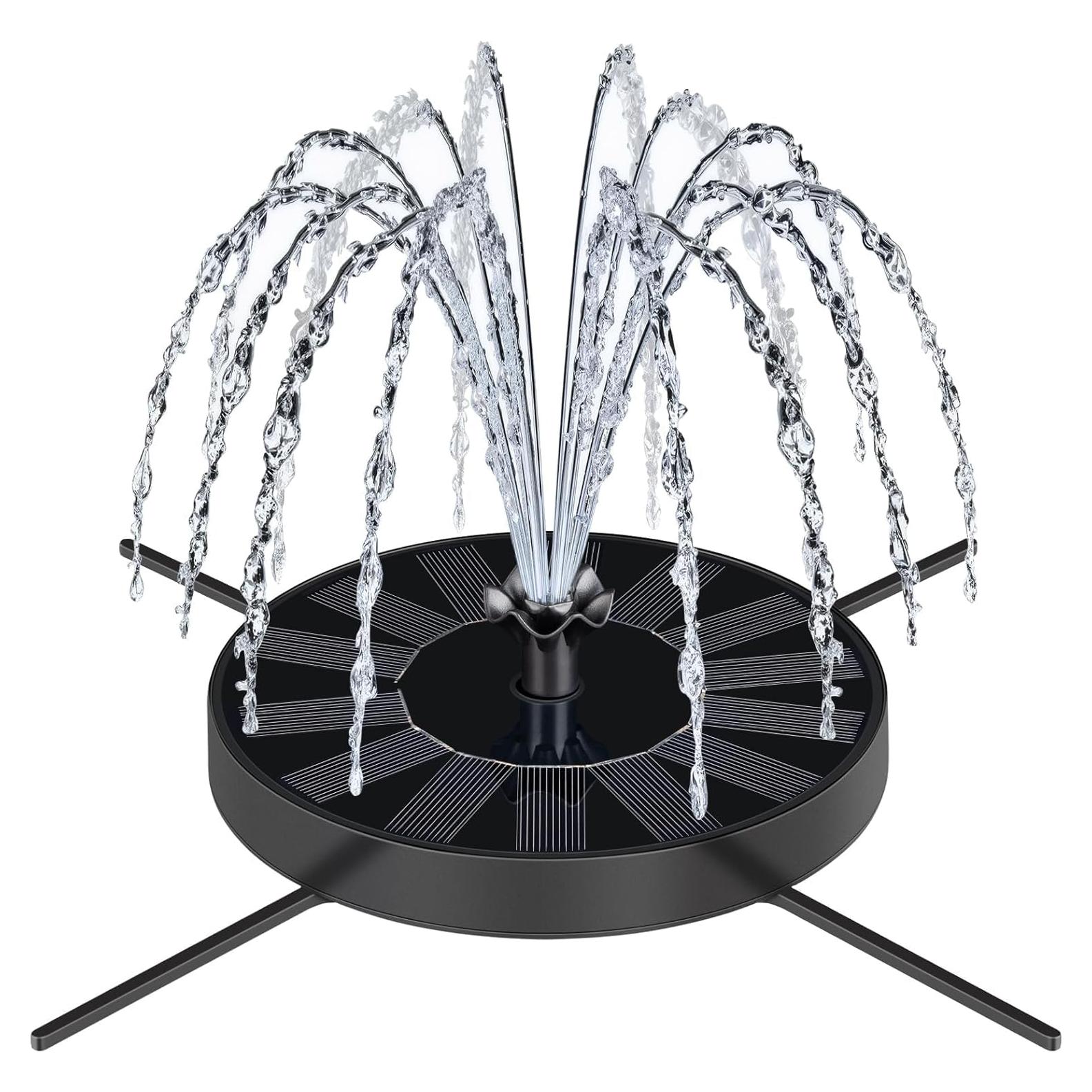 Bomba de Fuente Solar SEIRMEP con 6 Boquillas y Ajuste de Altura