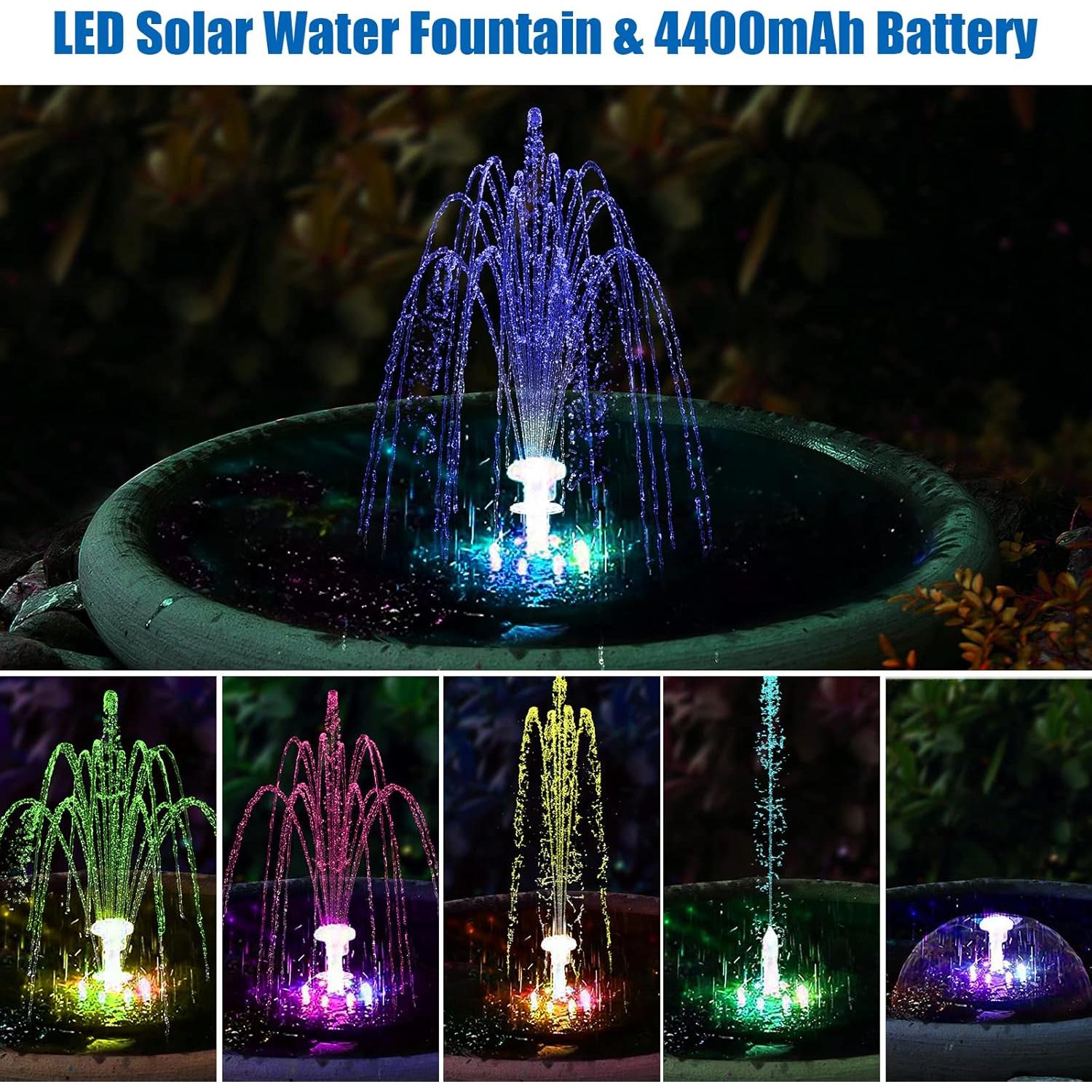 Bomba de Fuente Solar Antfraer 15W con Batería 4400mAh