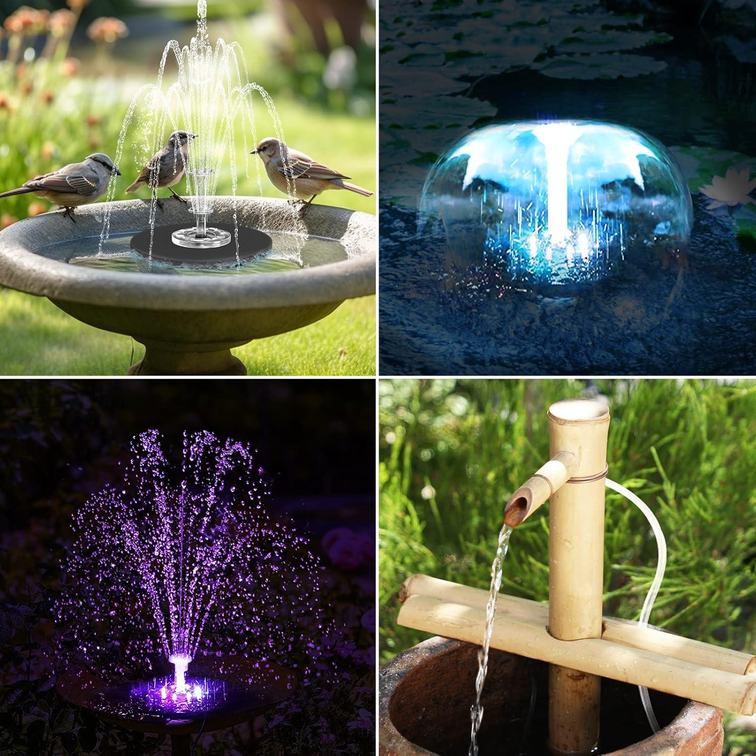 Bomba de Fuente Solar Antfraer 15W con Batería 4400mAh