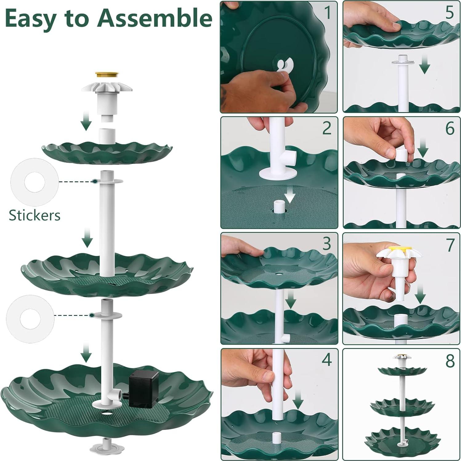 Bomba de Fuente Solar AISITIN 3.5W para Baño de Aves