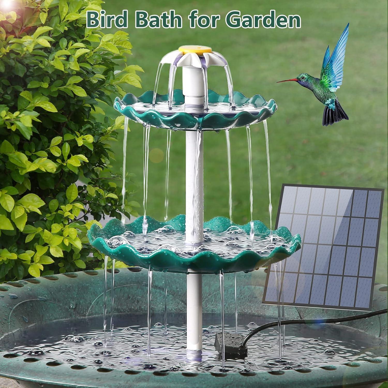Bomba de Fuente Solar AISITIN 3.5W para Baño de Aves