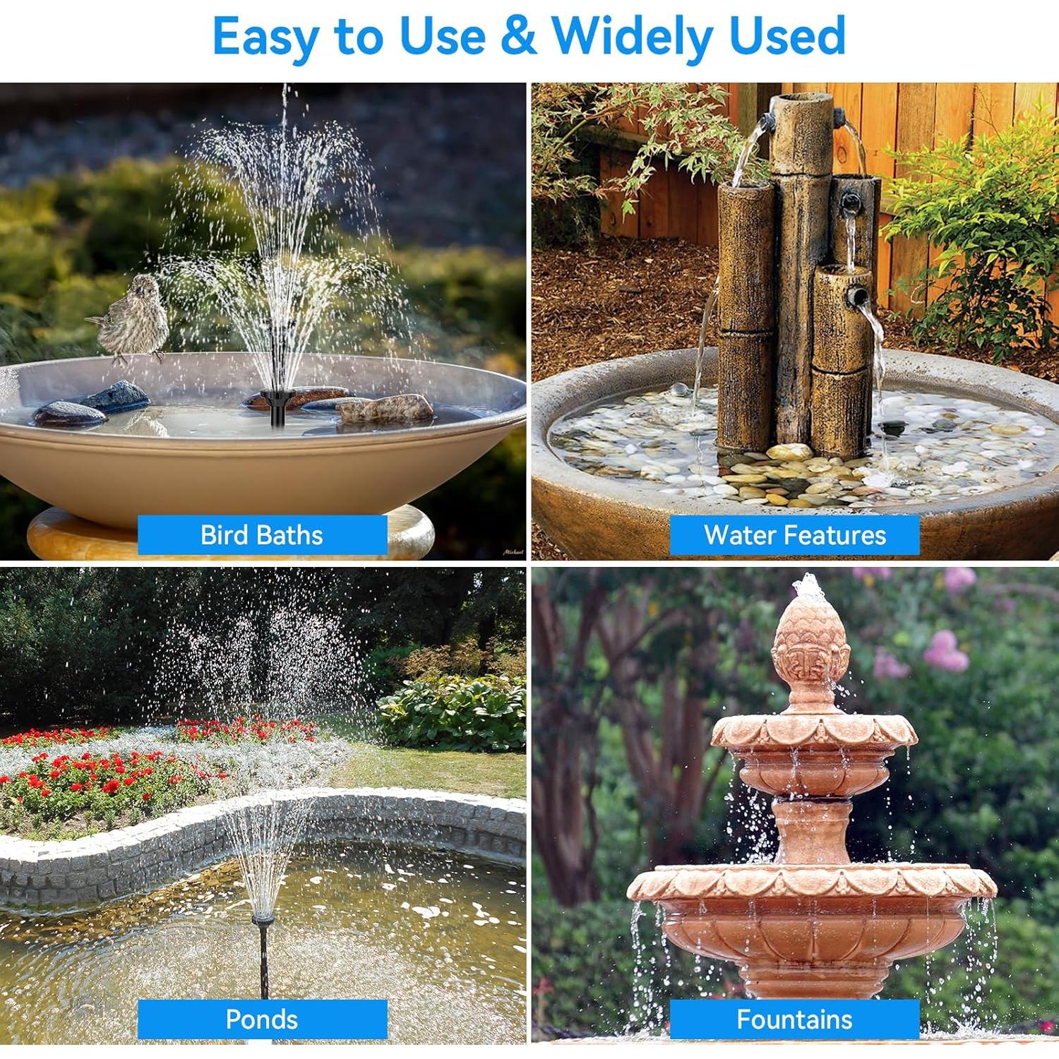 Fuente Solar POPOSOAP 8W con Batería 3600mAh para Jardín