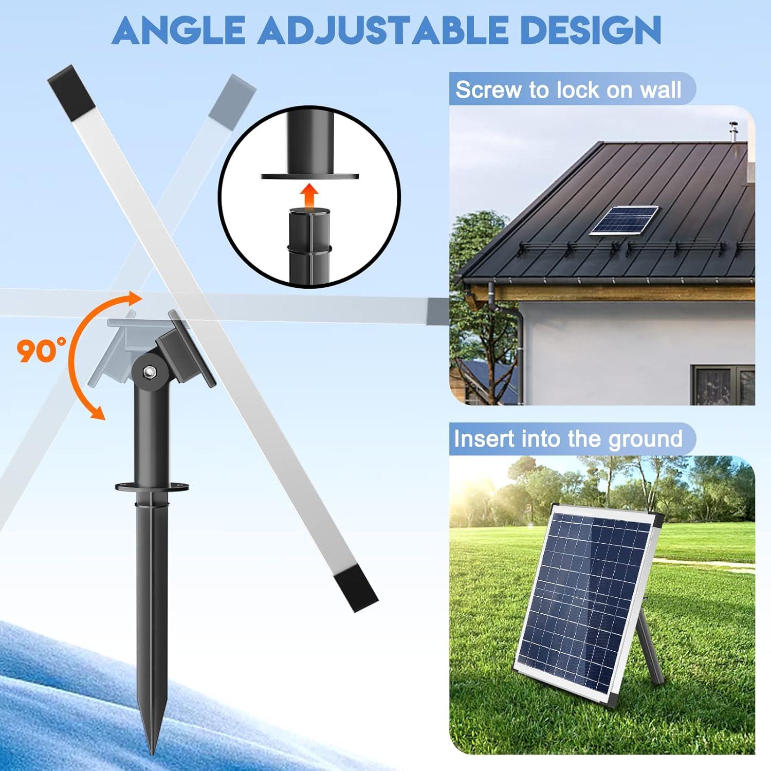 Bomba de Fuente Solar Antfraer 25W con Tubo 2m y 7 Boquillas