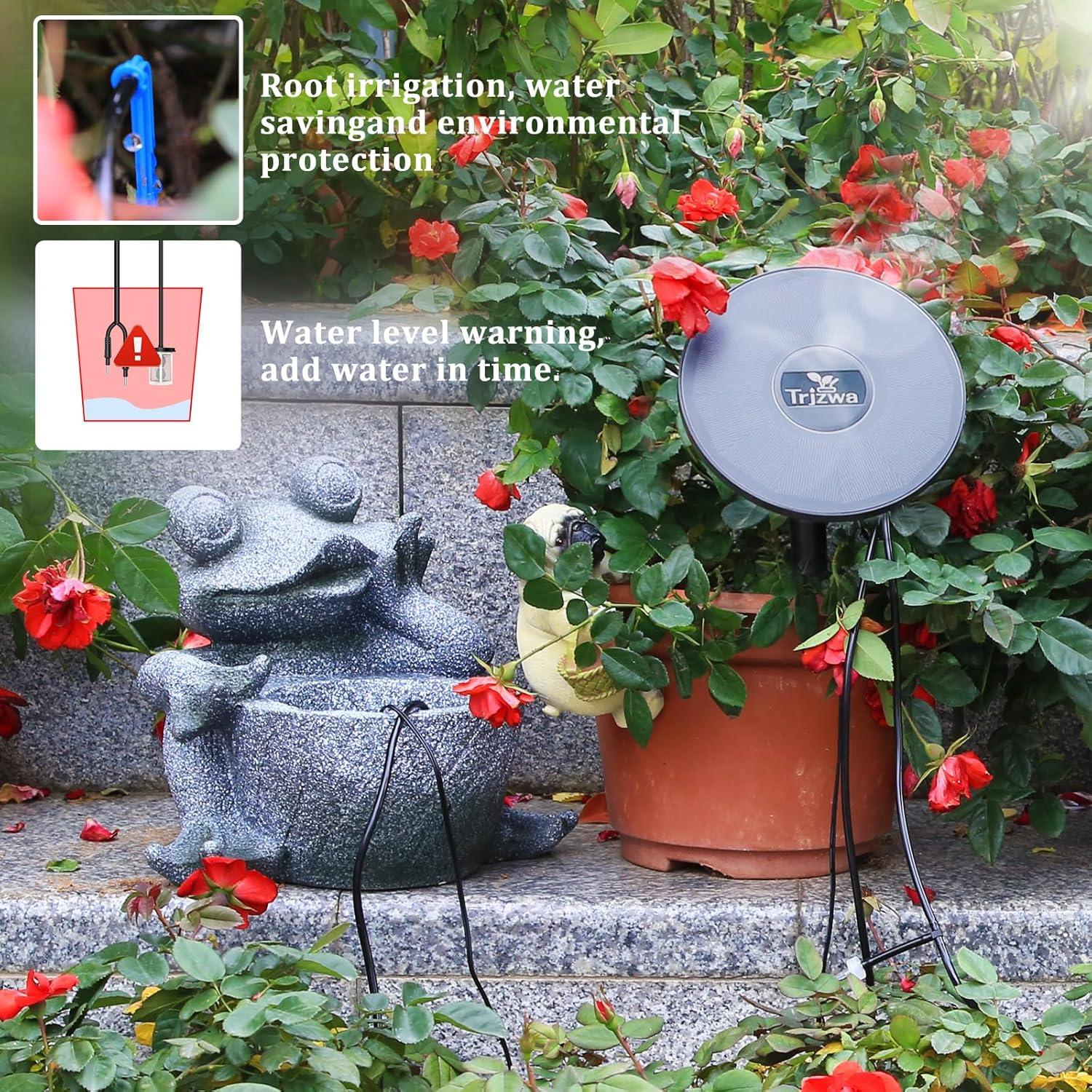 Sistema de Riego Solar TRJZWA por Goteo Automático 15 Plantas