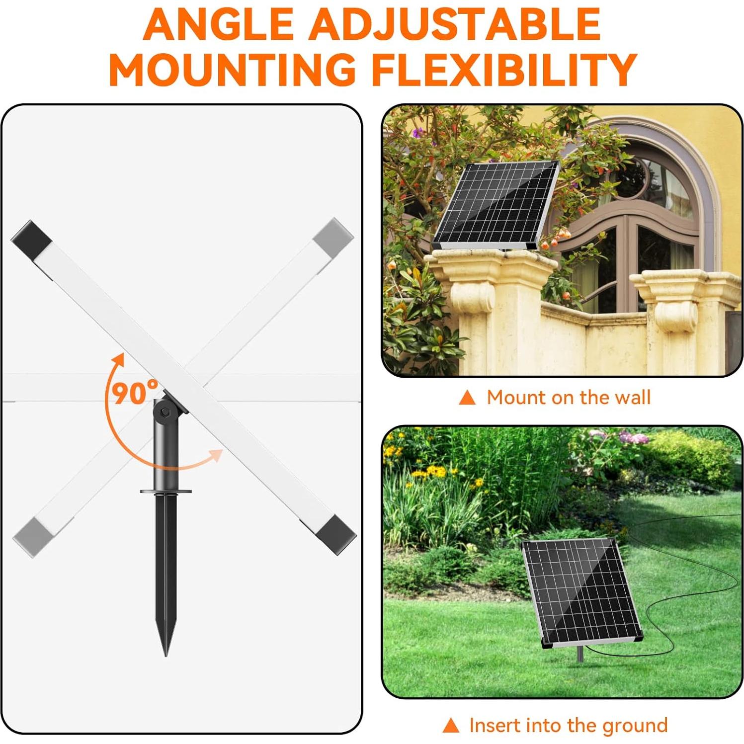 Bomba de Agua Solar POPOSOAP 30W 1620 L/h 7 Boquillas