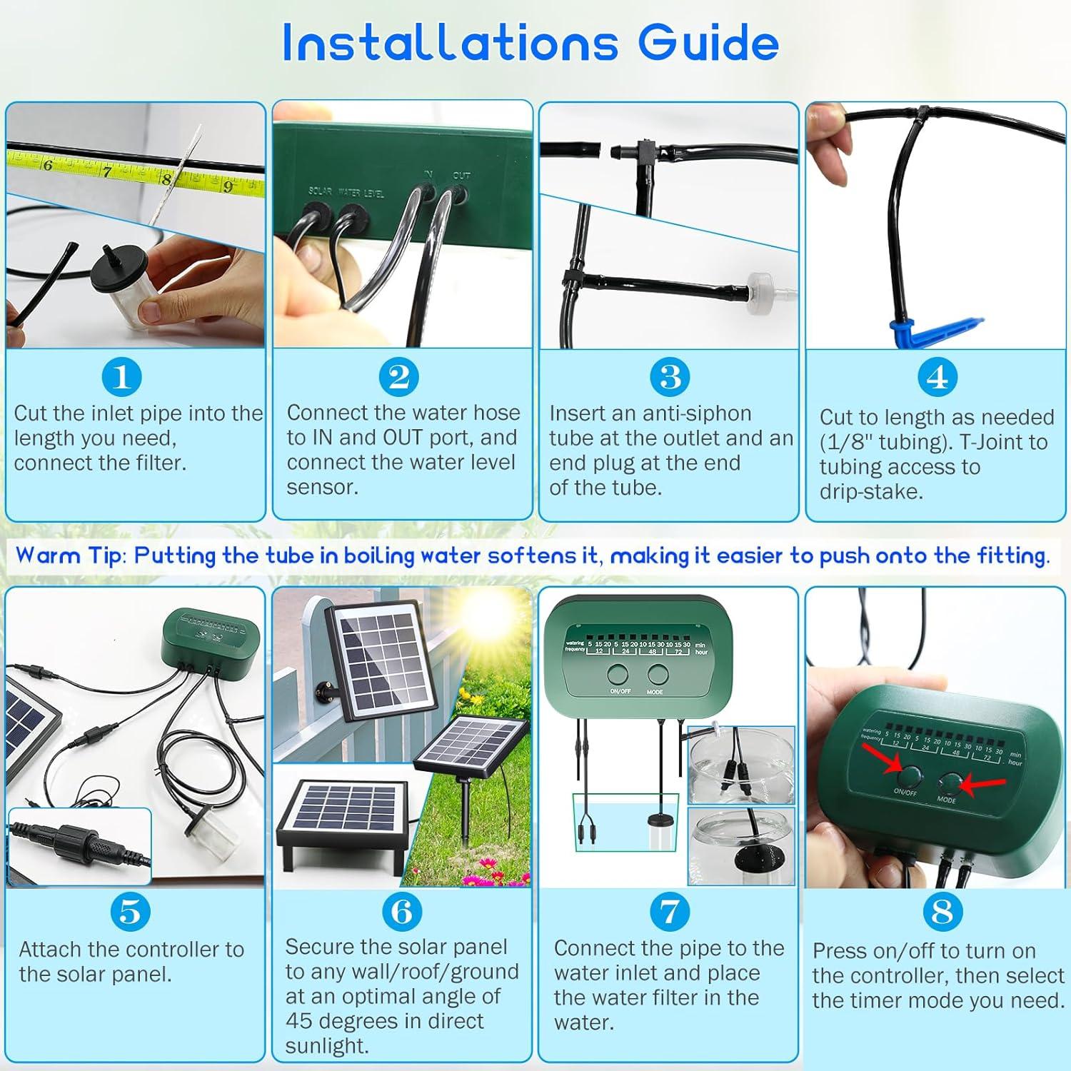 Kit de Riego por Goteo Solar PChero para 15 Plantas