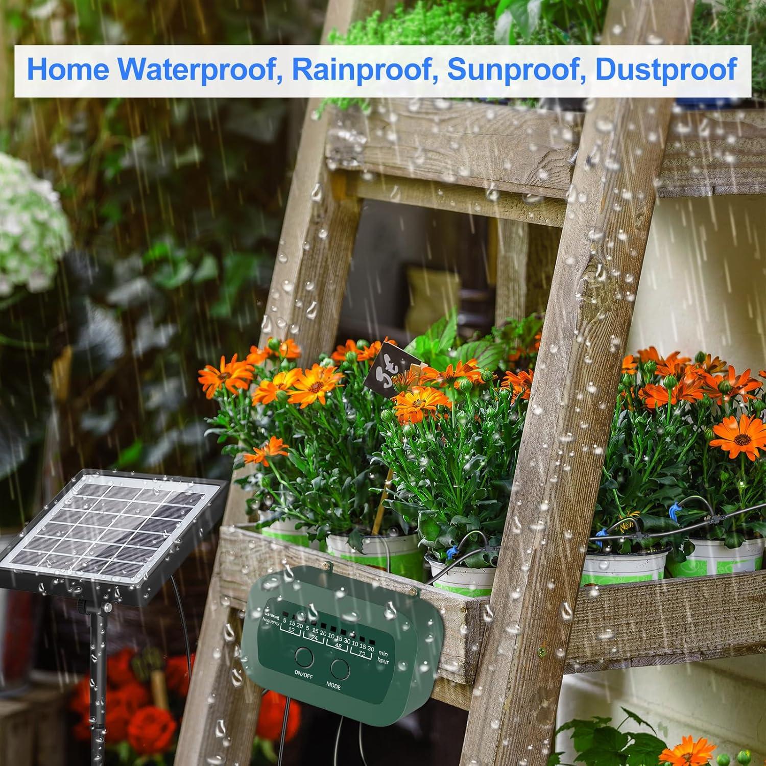 Kit de Riego por Goteo Solar PChero para 15 Plantas