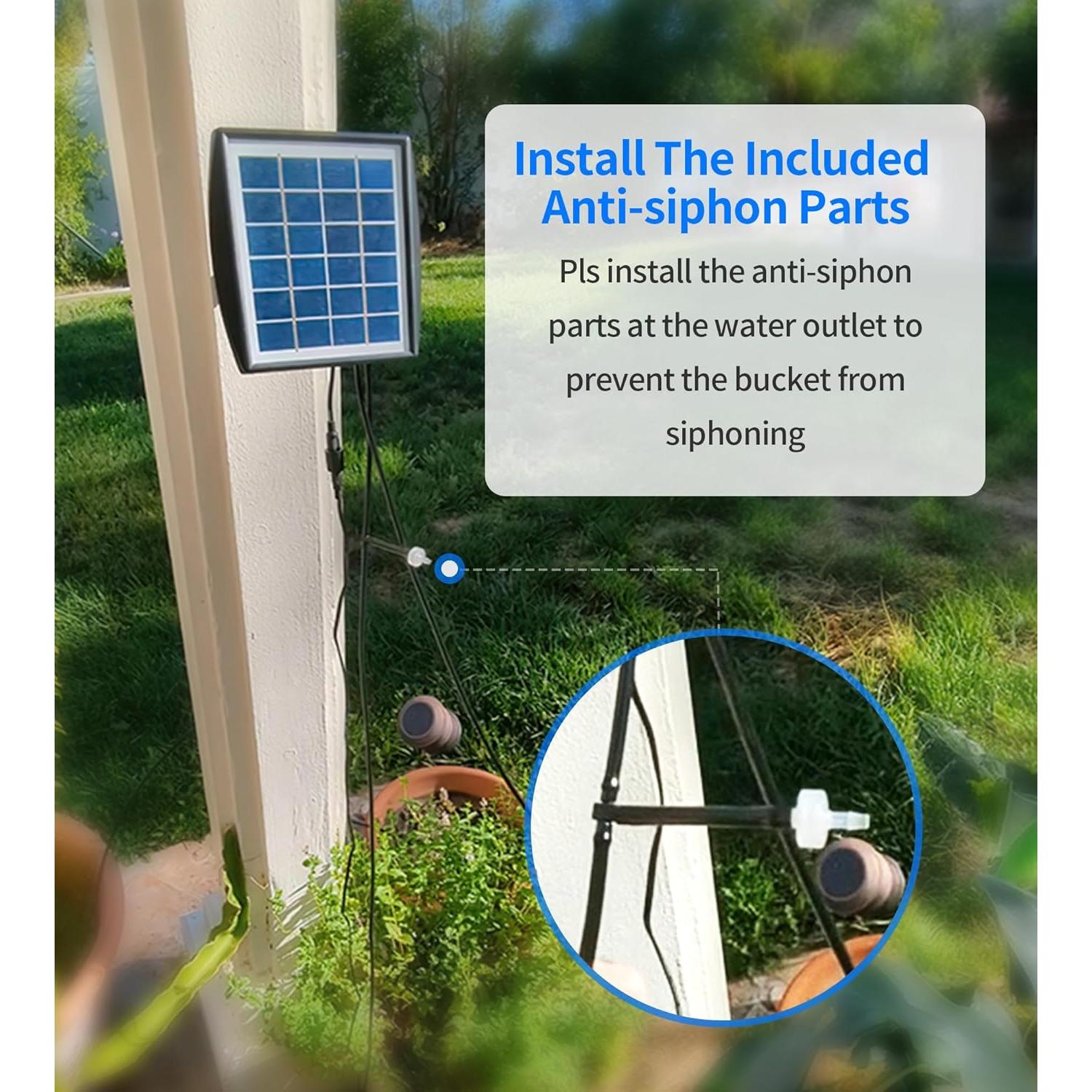 Sistema de Riego por Goteo Solar Ankway para 15 Macetas