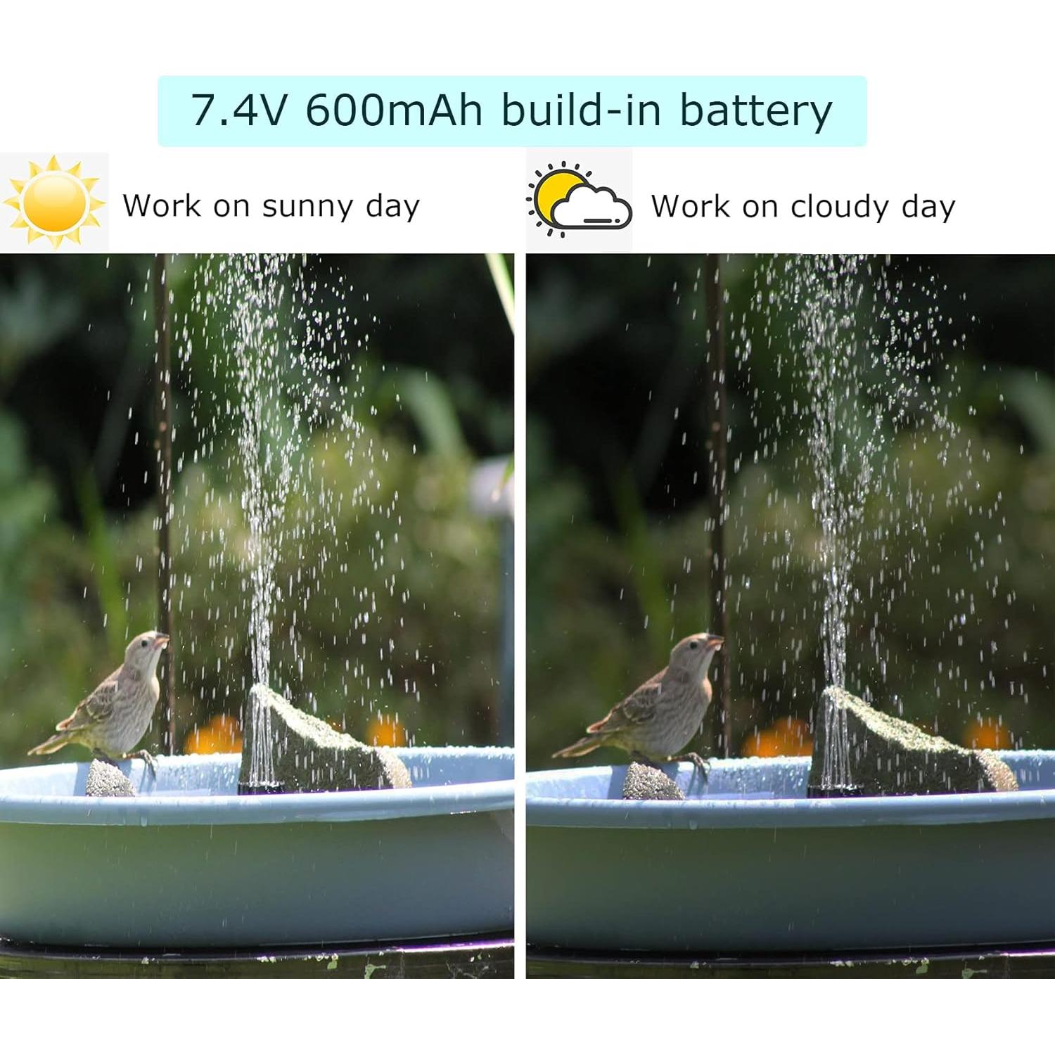 Bomba de Agua Solar Sumergible Lewisia 5W con Batería