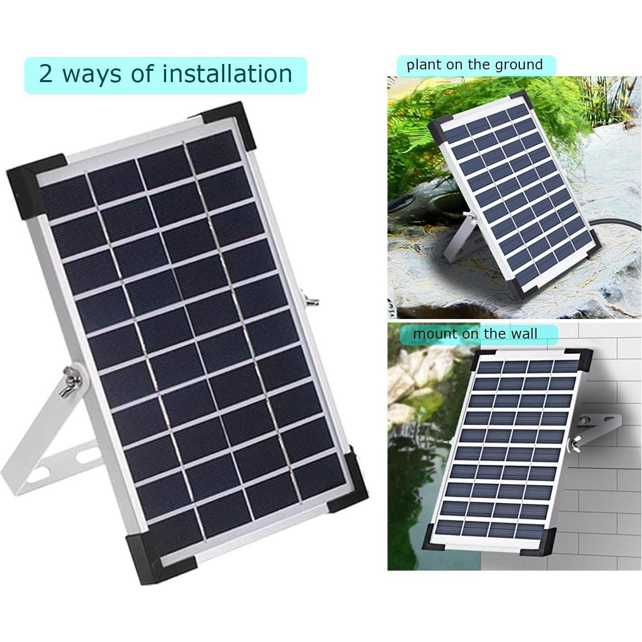 Bomba de Agua Solar Sumergible Lewisia 5W con Batería