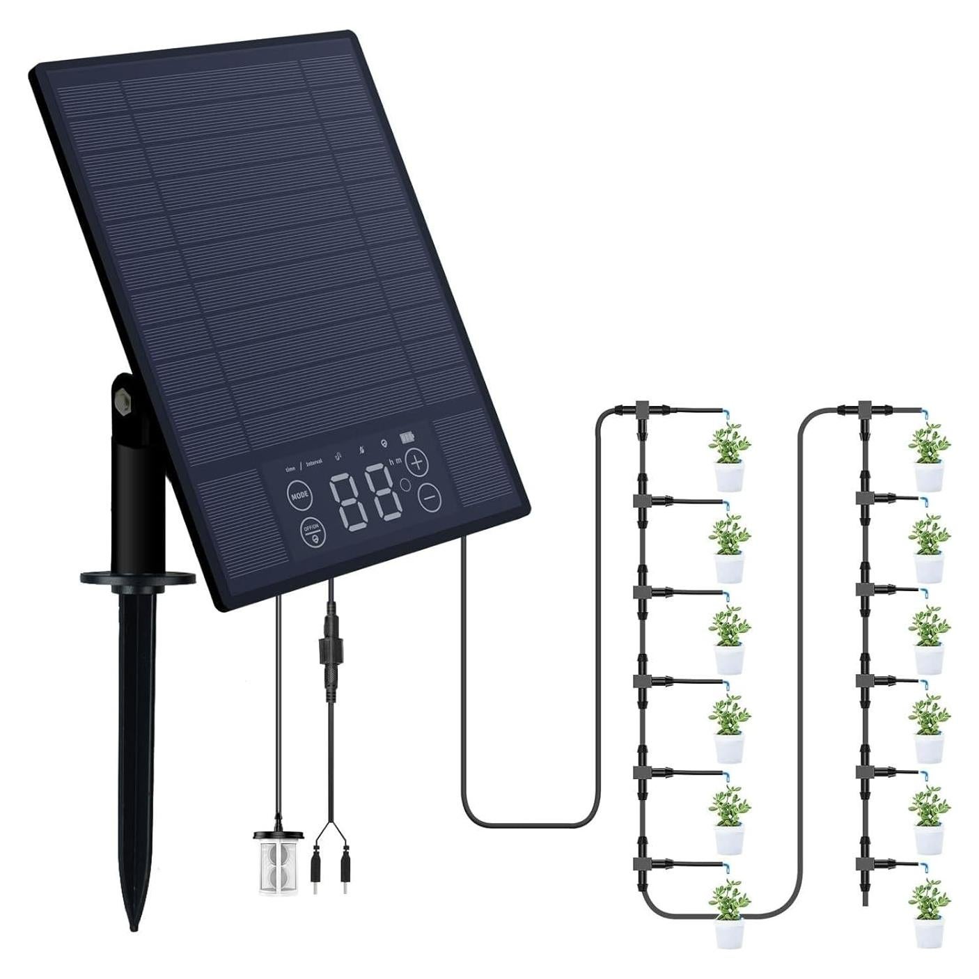 Sistema de Riego por Goteo Solar Automático LAGNPT 30 Macetas