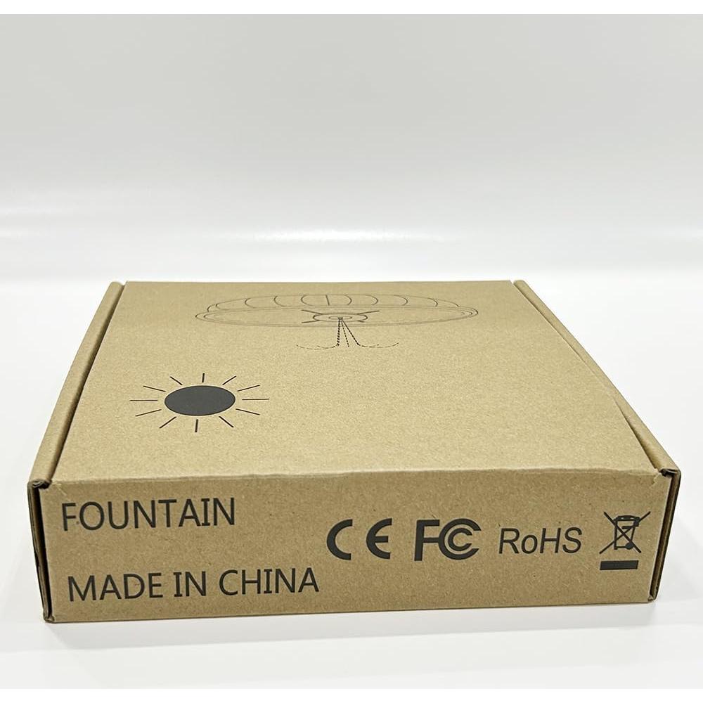 Bomba de Fuente Solar SZMP 1.8W con 9 Boquillas y 3m Cable