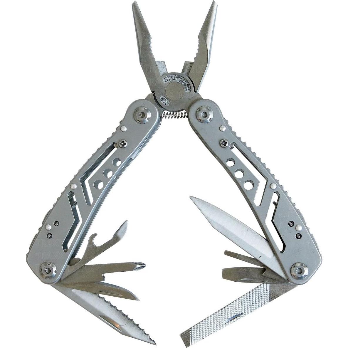 Herramienta Multiusos 9 en 1 Traxx Tools con Cuchillo y 12 Puntas