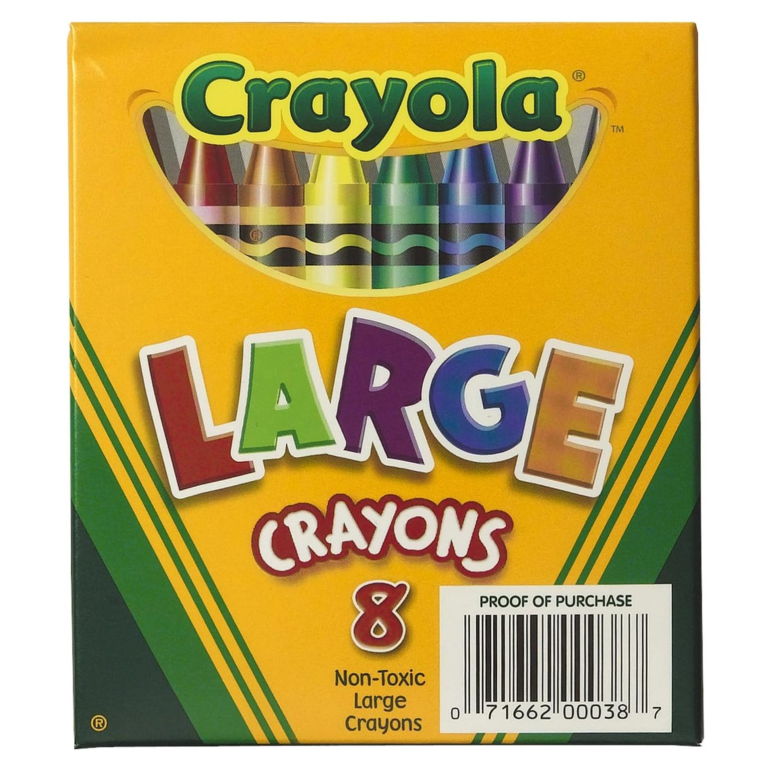 Crayola Caja de 8 Crayones Grandes con Tapa
