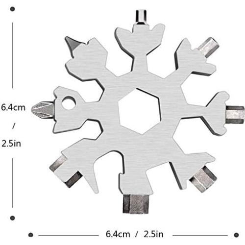 Herramienta Multifuncional KINHON 18 en 1 Acero Inoxidable Plata