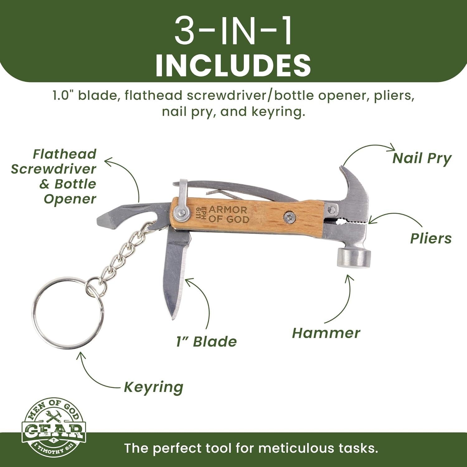 Llave de Multiherramienta 5-en-1 Logos Trading Post - Herramienta Cristiana