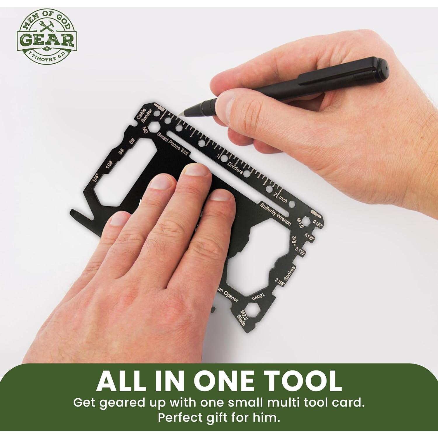 Multiherramienta de Tarjeta 15-en-1 Logos Trading Post - Negro