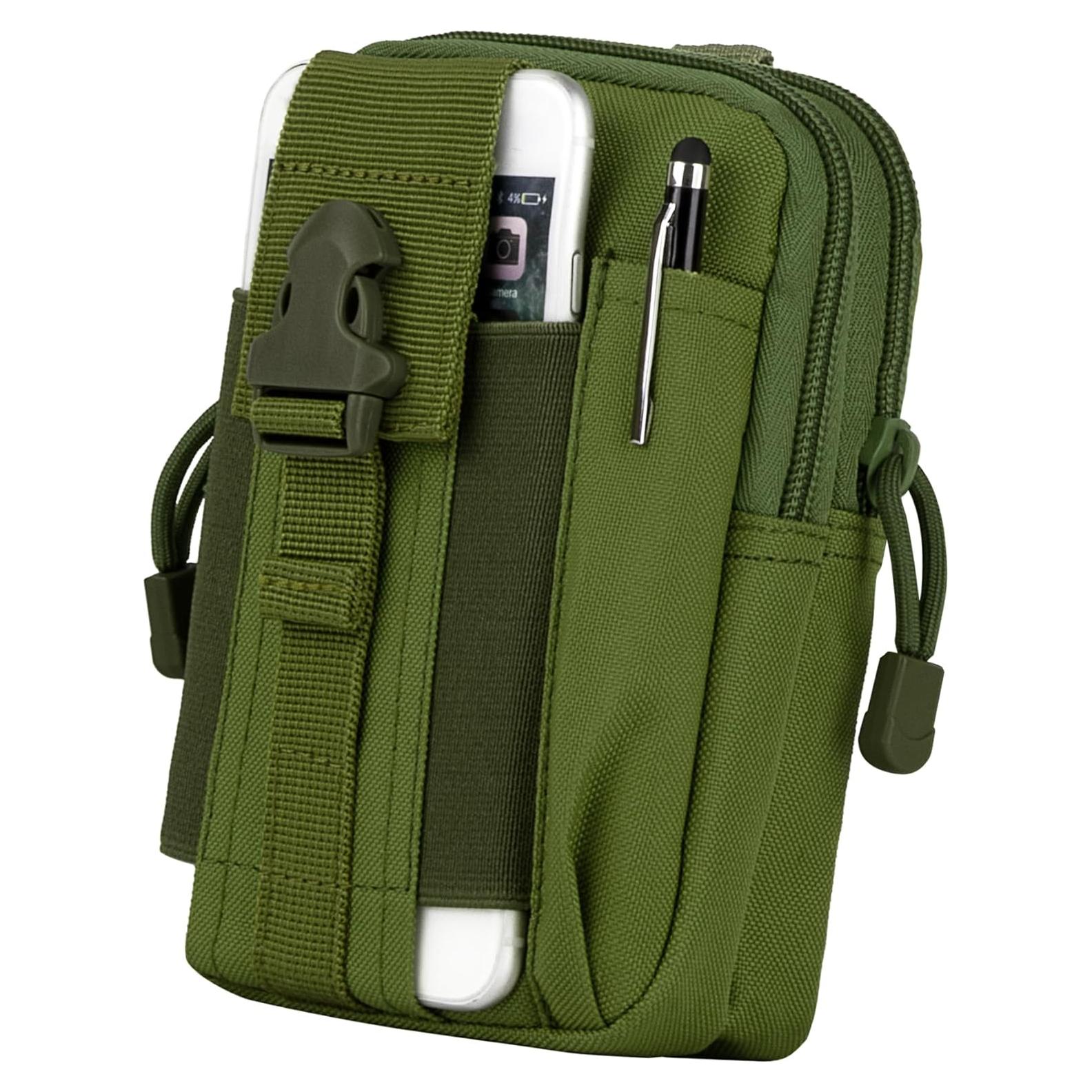 Funda Táctica Molle bvya para Teléfono Verde Compatible iPhone