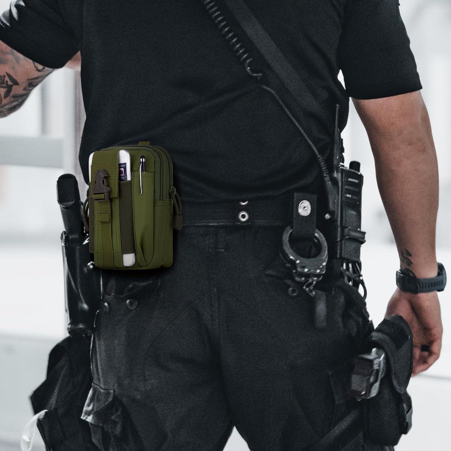 Funda Táctica Molle bvya para Teléfono Verde Compatible iPhone