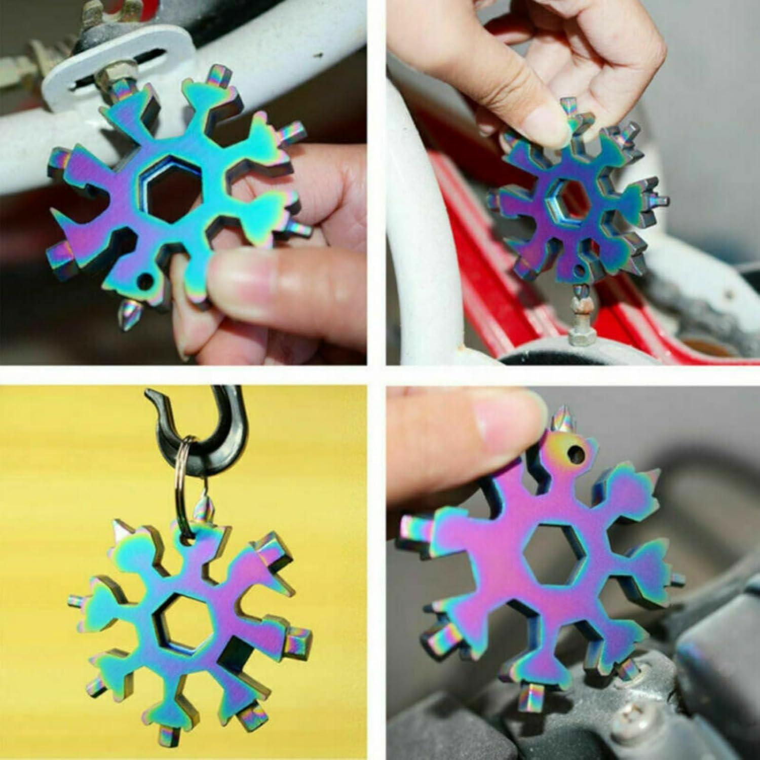 Herramienta Multiusos 18 en 1 Genérico Copo de Nieve Acero Inoxidable