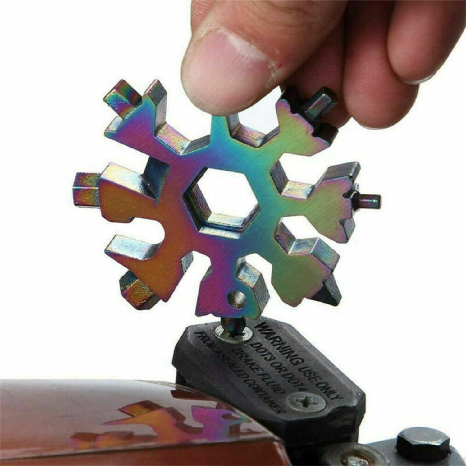 Herramienta Multiusos 18 en 1 Genérico Copo de Nieve Acero Inoxidable