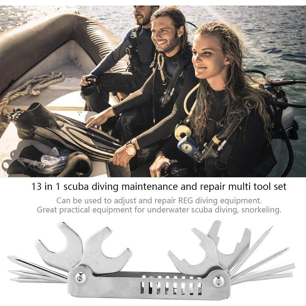 Kit de Herramientas de Buceo EIMSOAH 8 en 1 Plegable 242g