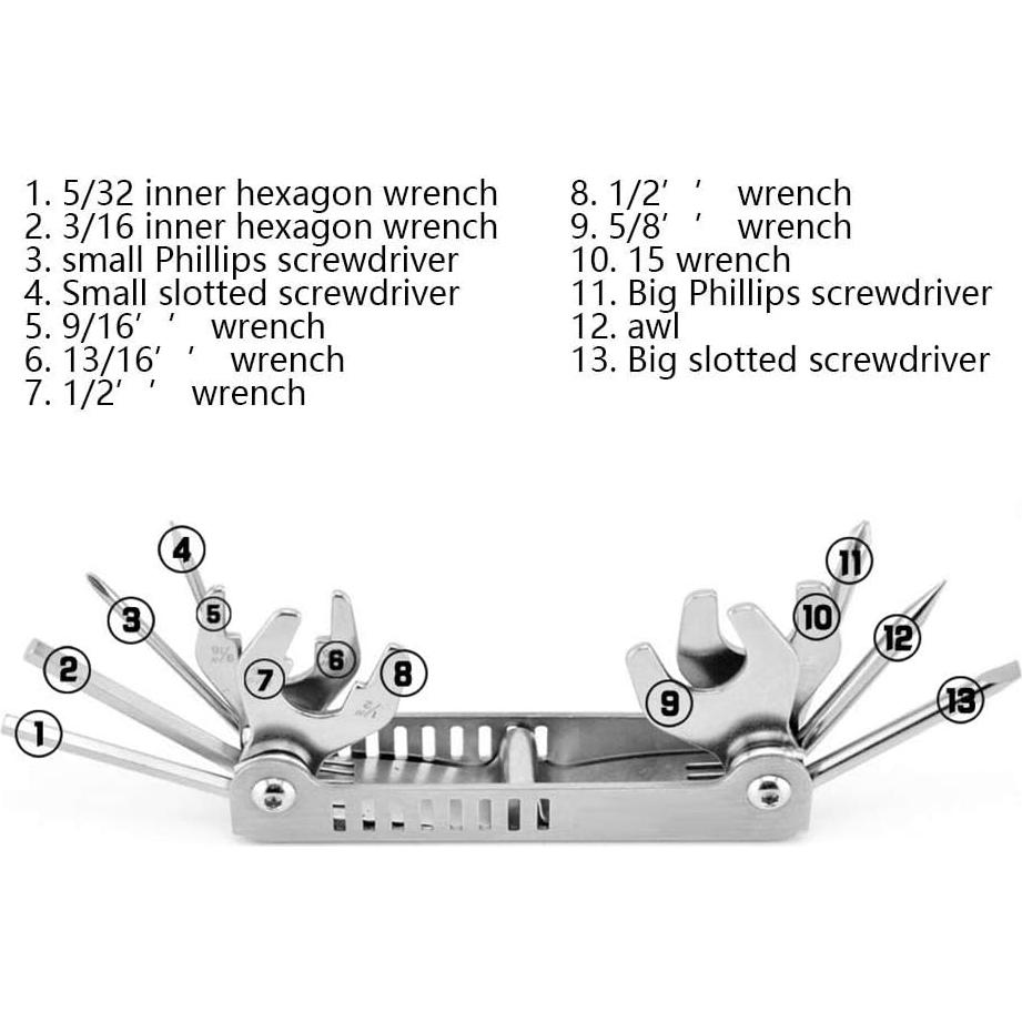 Kit de Herramientas de Buceo EIMSOAH 8 en 1 Plegable 242g