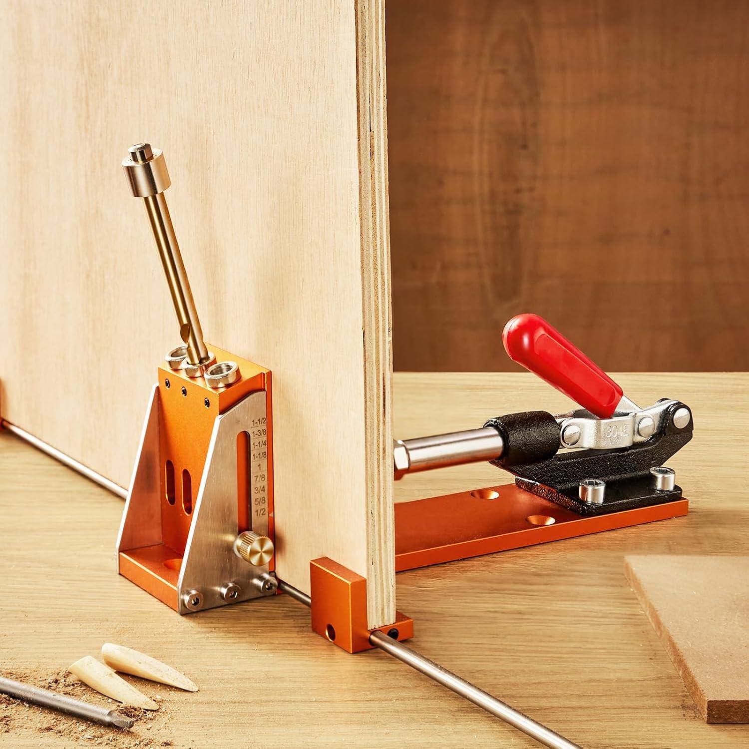 Kit de Plantilla de Agujeros de Pocket VEVOR 34 Pcs Ajustable