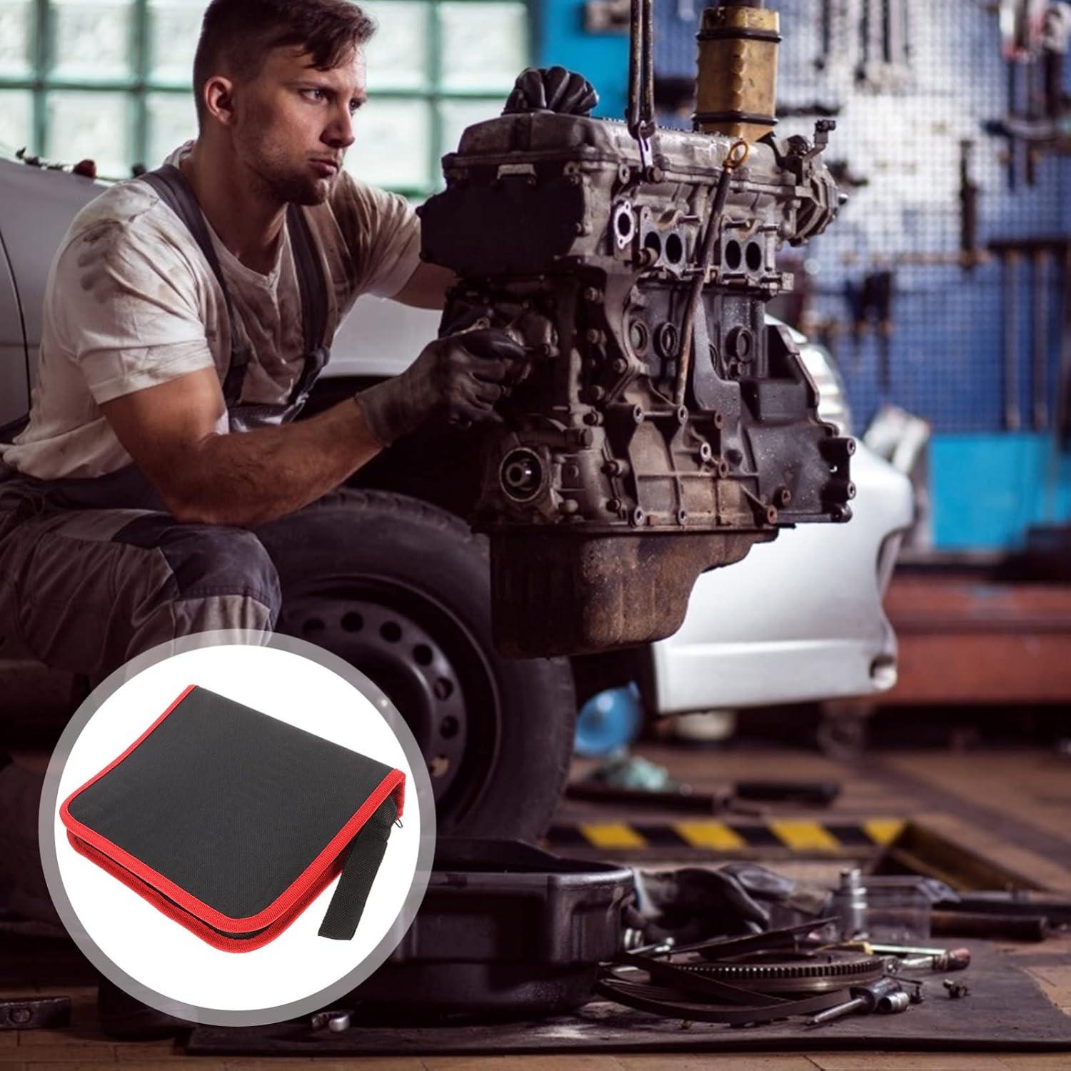 Organizador de Llaves DOITOOL con 15 Bolsillos Enrollable