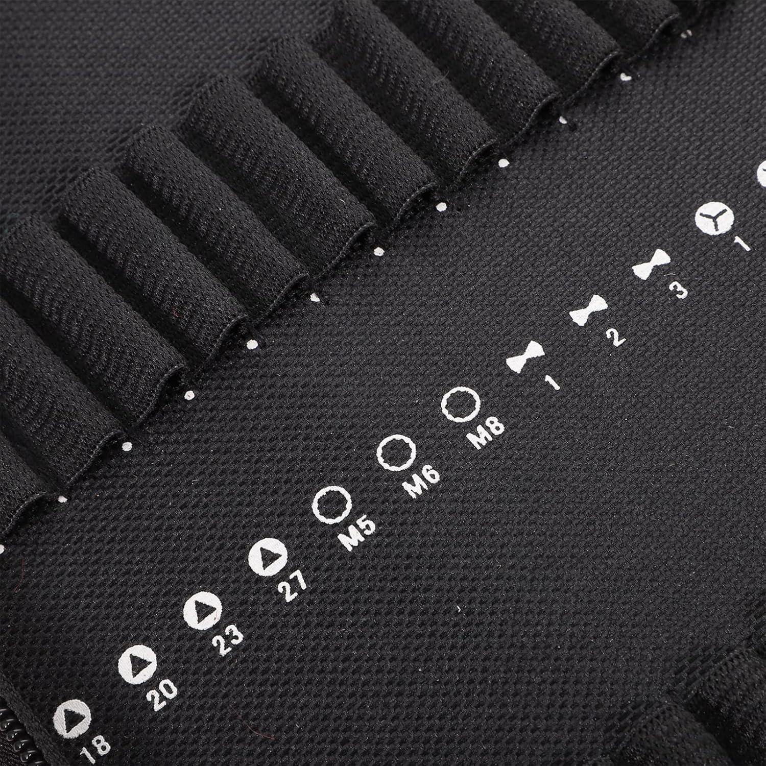 Organizador de Llaves DOITOOL con 15 Bolsillos Enrollable