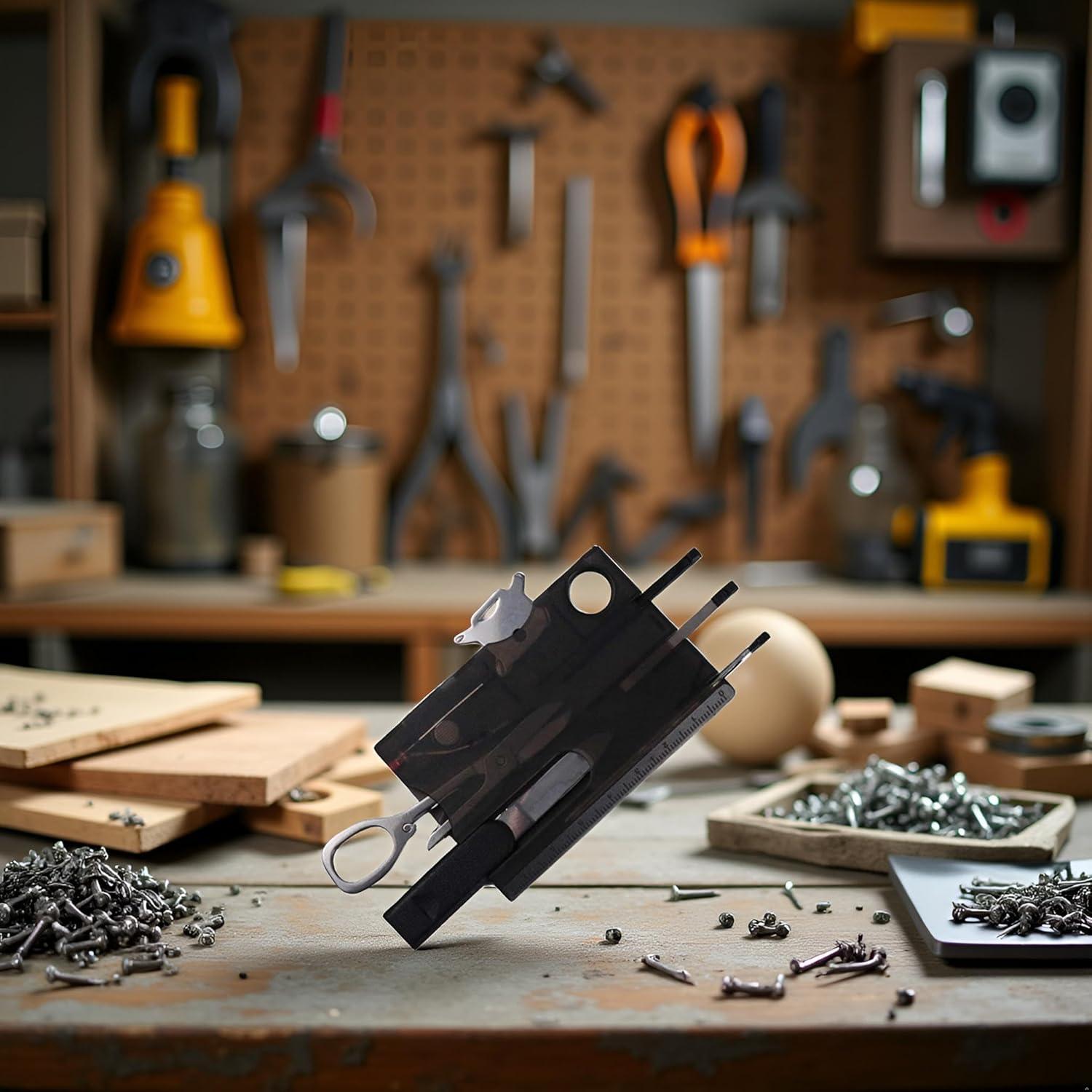 Multiherramienta Pocket 12-en-1 Xinjincang Negra Compacta