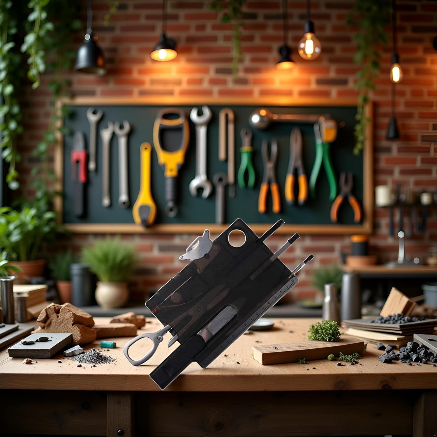 Multiherramienta Pocket 12-en-1 Xinjincang Negra Compacta