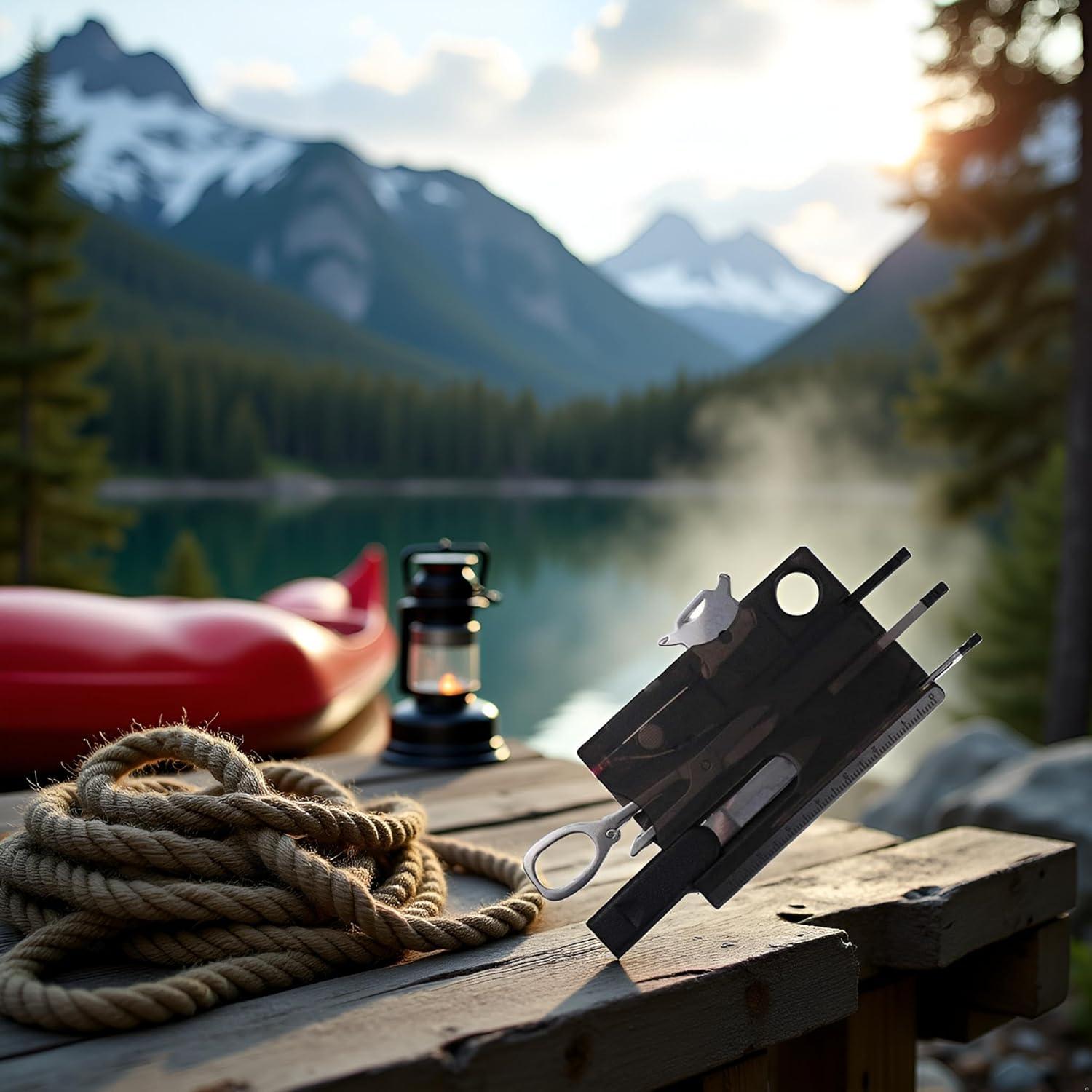 Multiherramienta Pocket 12-en-1 Xinjincang Negra Compacta